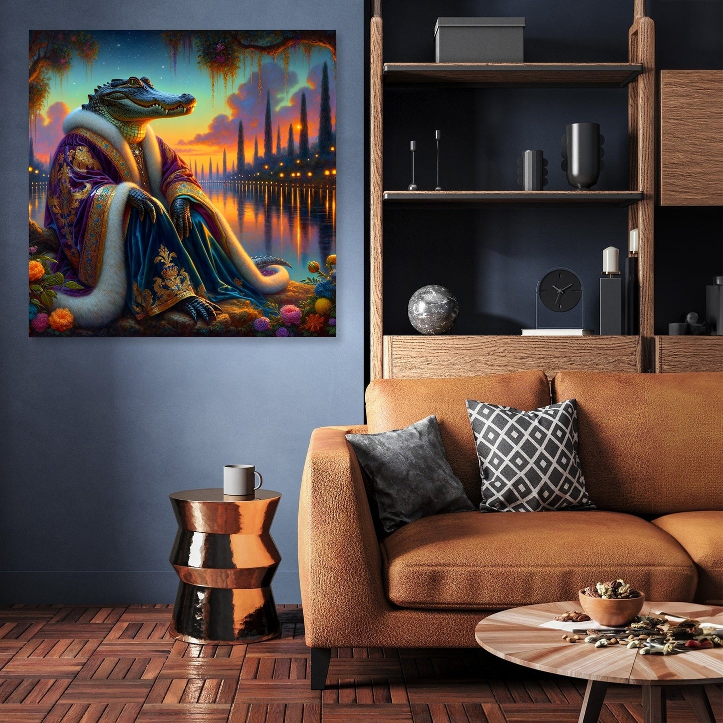 Regal Alligator Dusk Canvas