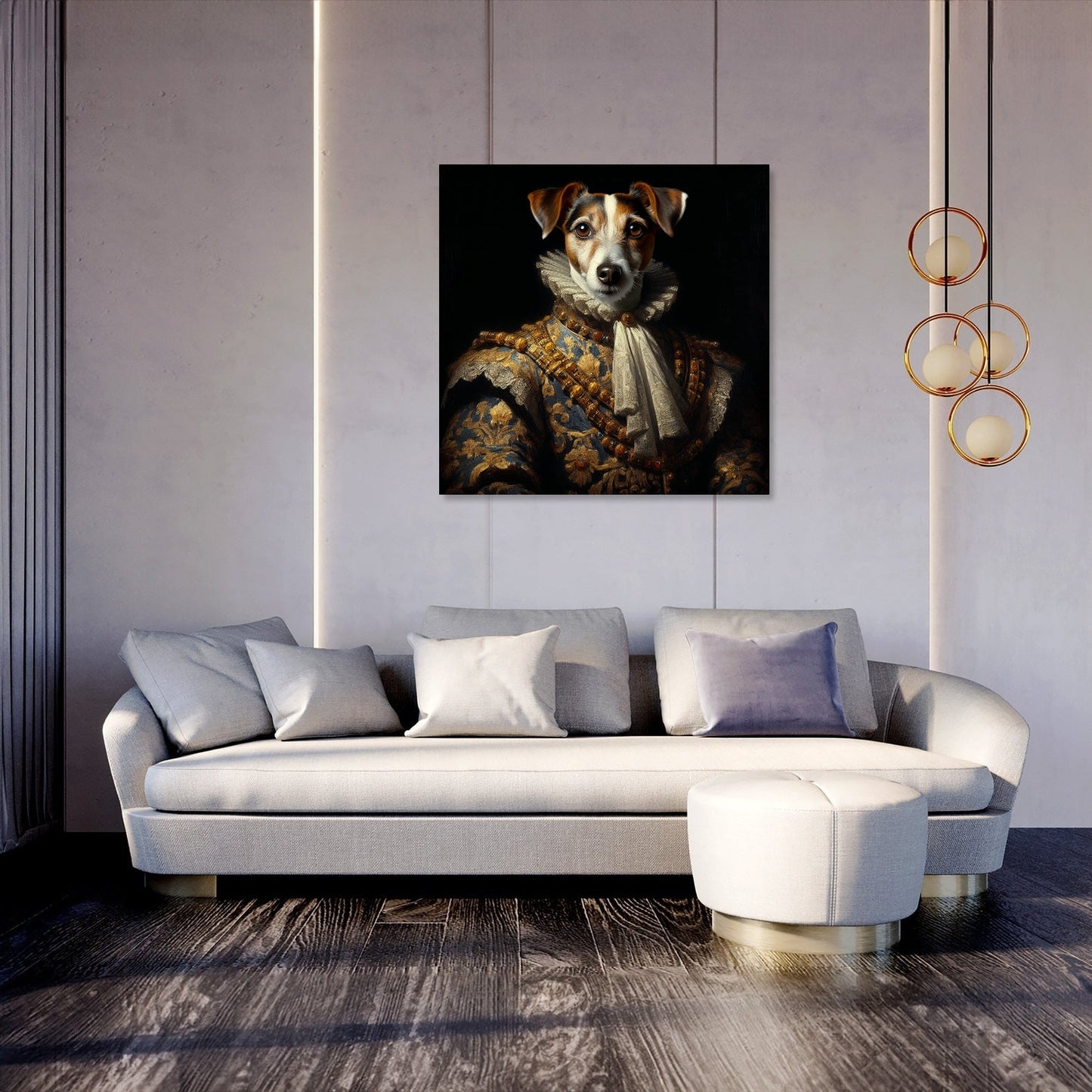 Regal Terrier Royalty Canvas