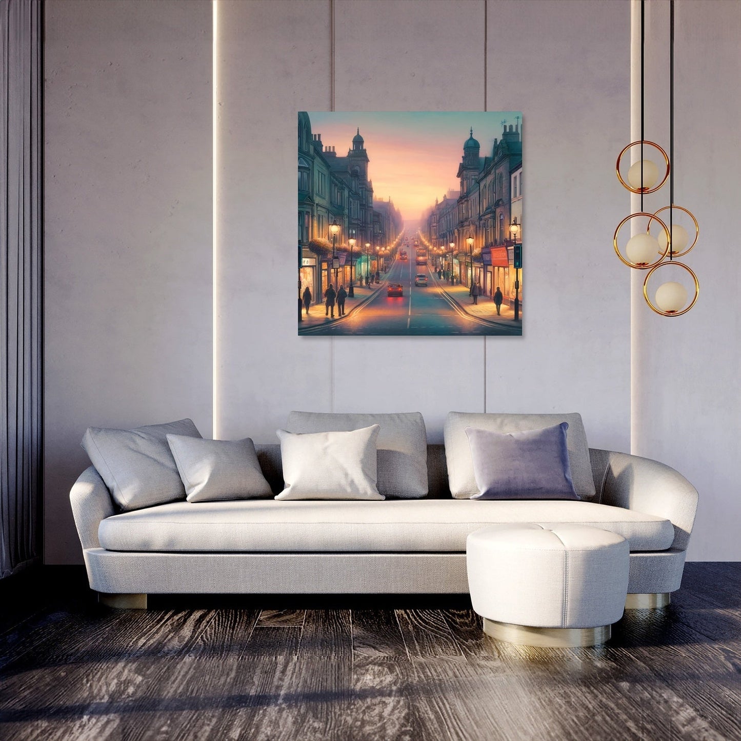 Dusk on Cold Bath Road Canvas