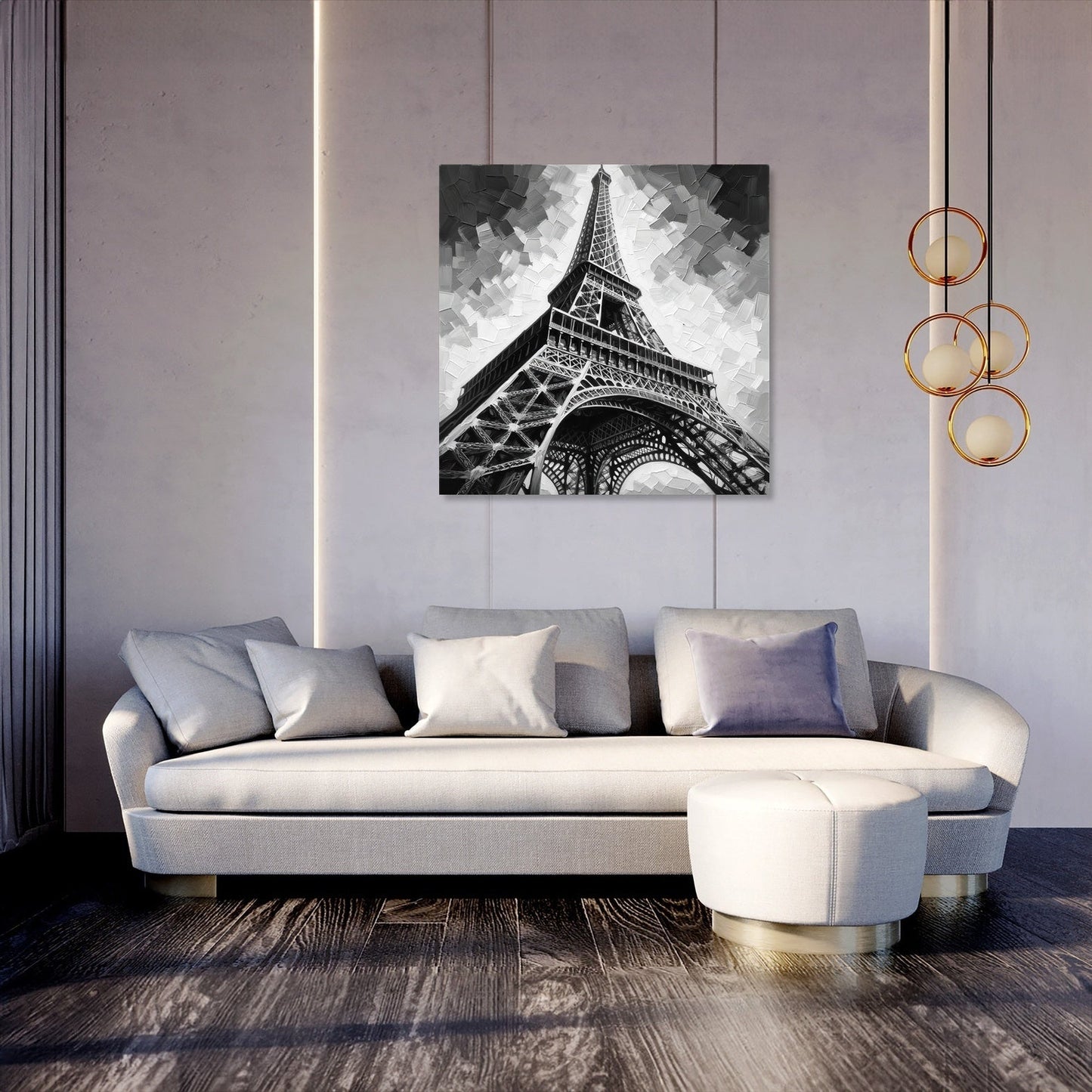 Mystique of Paris Eiffel Tower Canvas