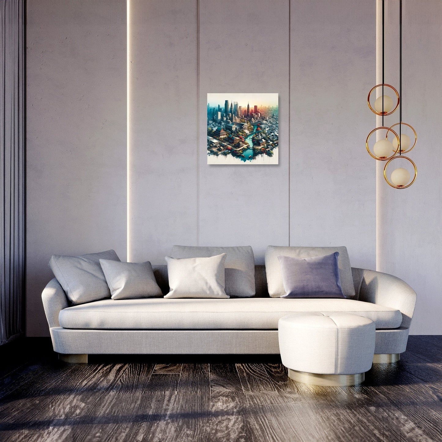 Architectural Symmetry Canvas