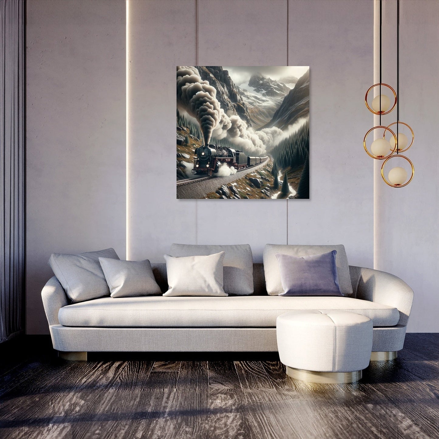 Mountain Pass Express Canvas