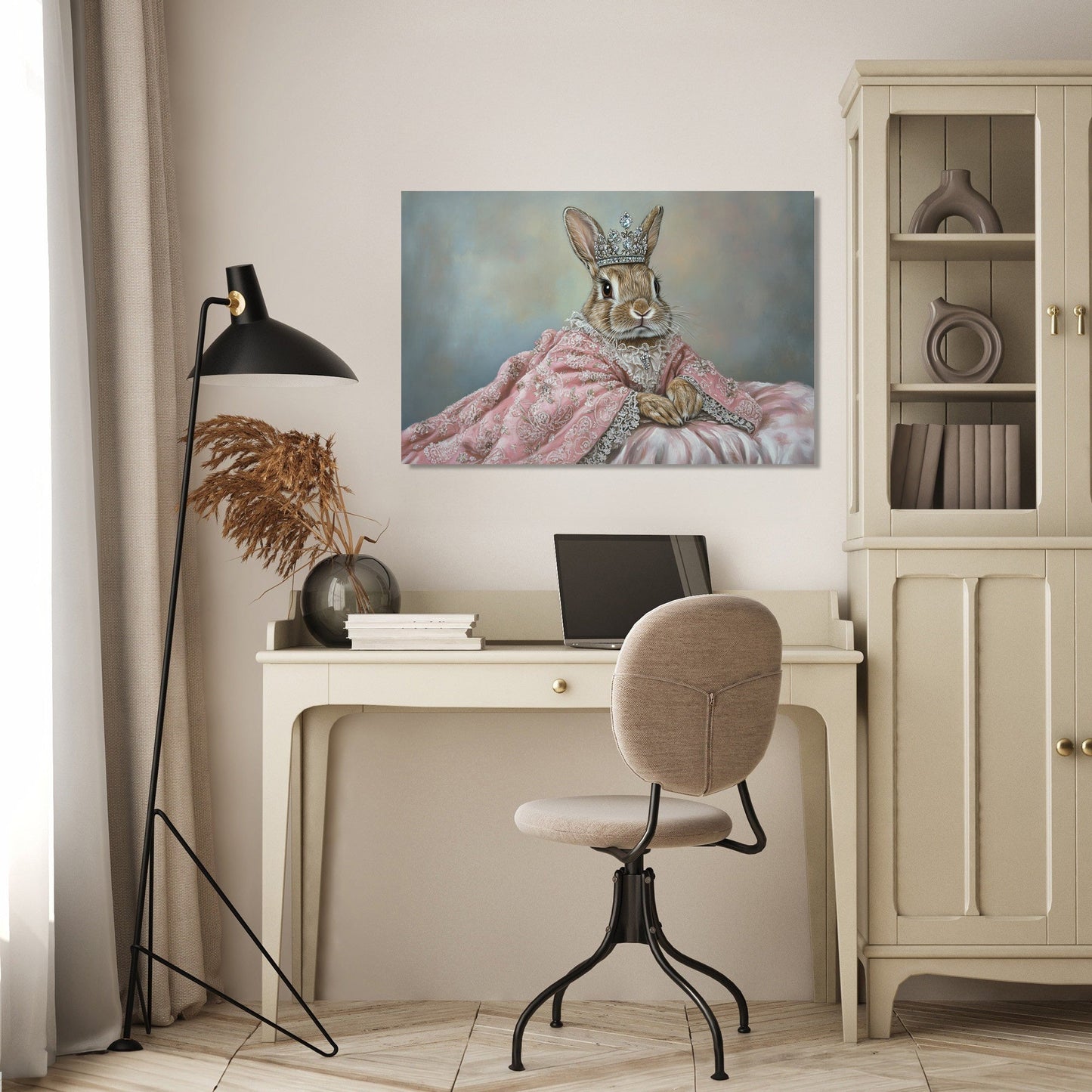 Miniature Rabbit Regal Canvas