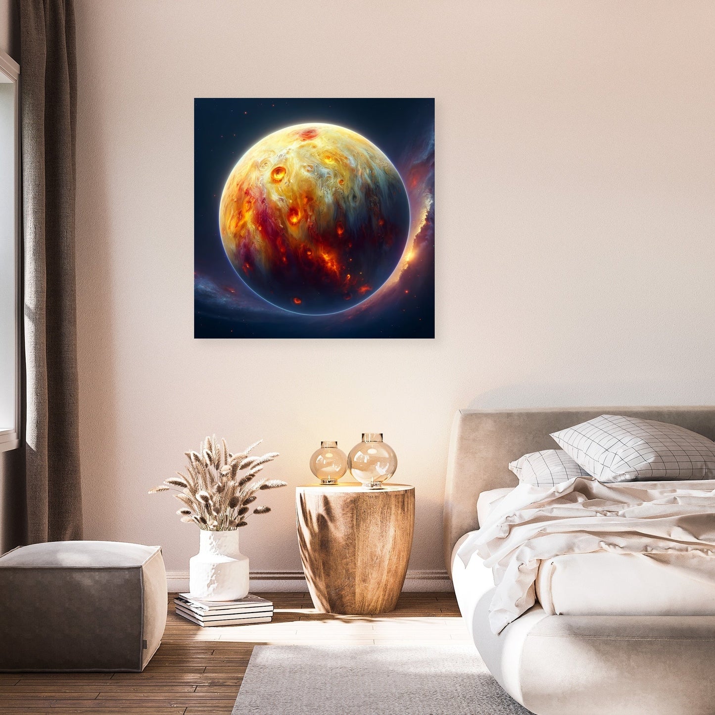 Io's Volcanic Splendor Canvas