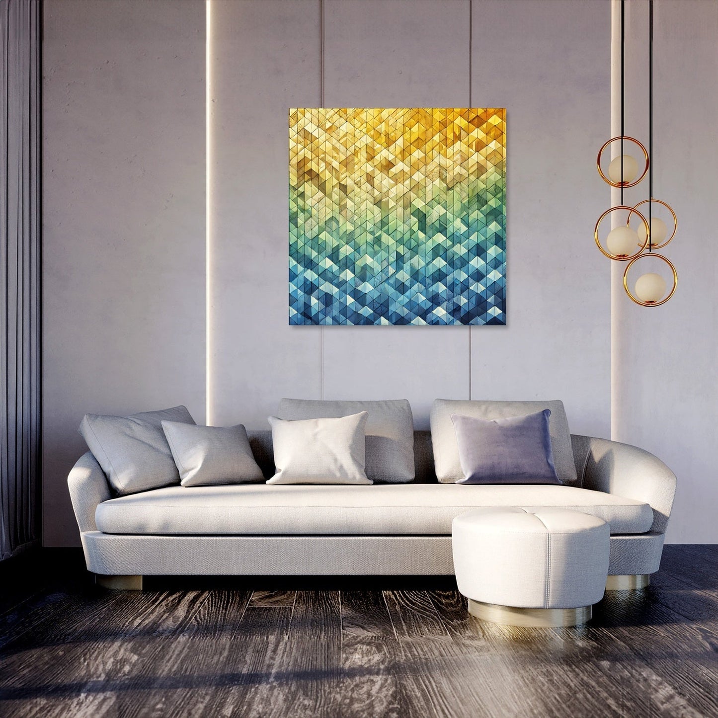 Gradient Mosaic Canvas