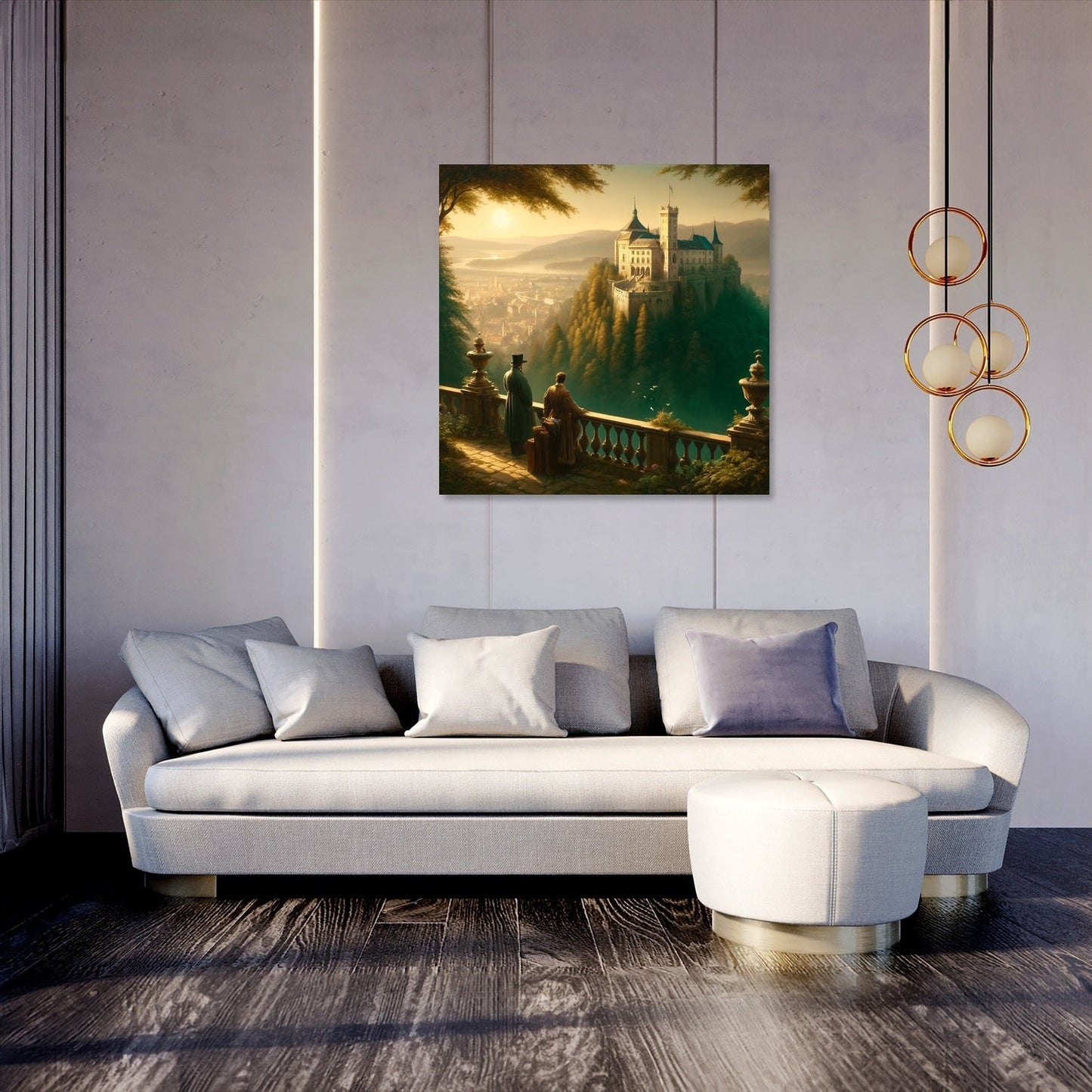 Morning Majesty at Ljubljana Castle Canvas