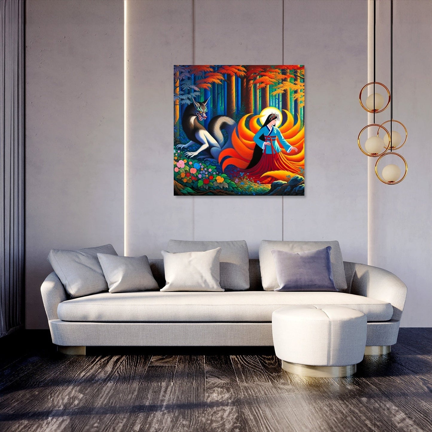 Mythical Transformation Gumiho Canvas