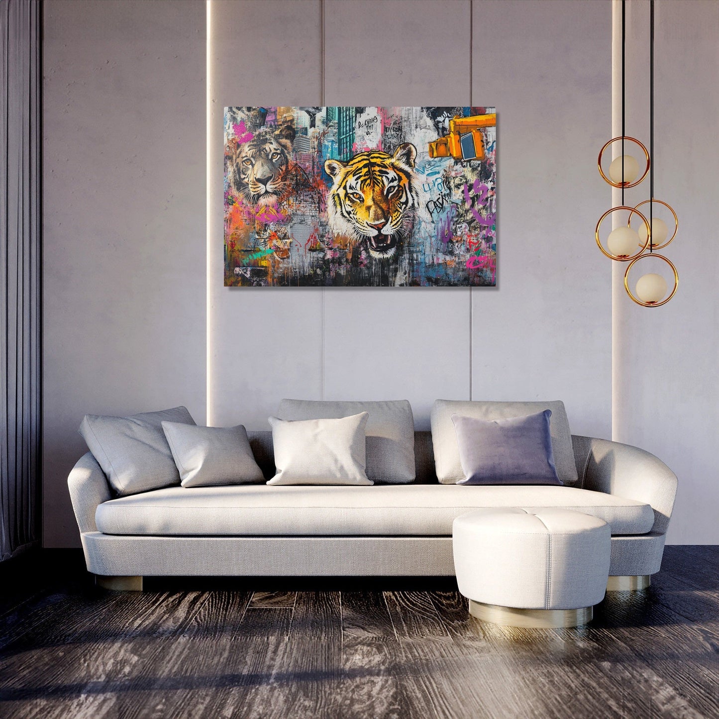 Urban Jungle Animals Canvas