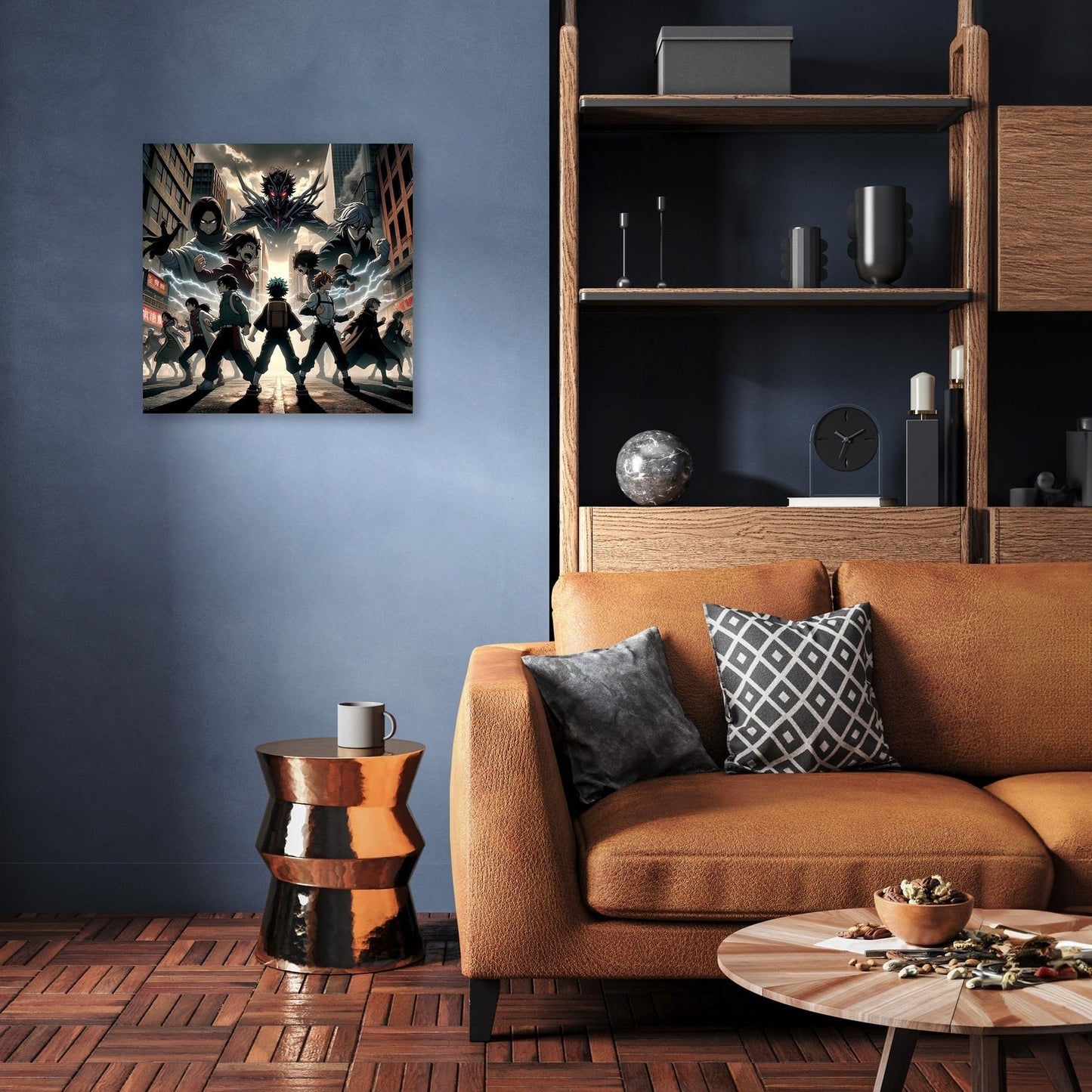 Cityscape Heroic Standoff Canvas