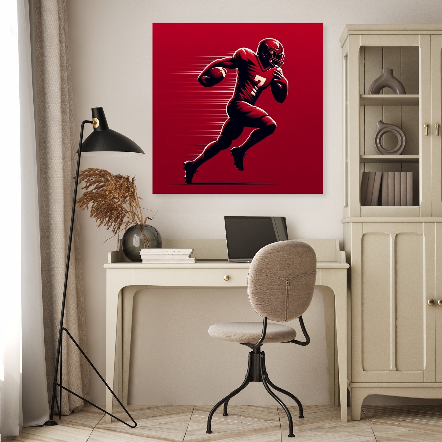 Mersey Red Rush Canvas