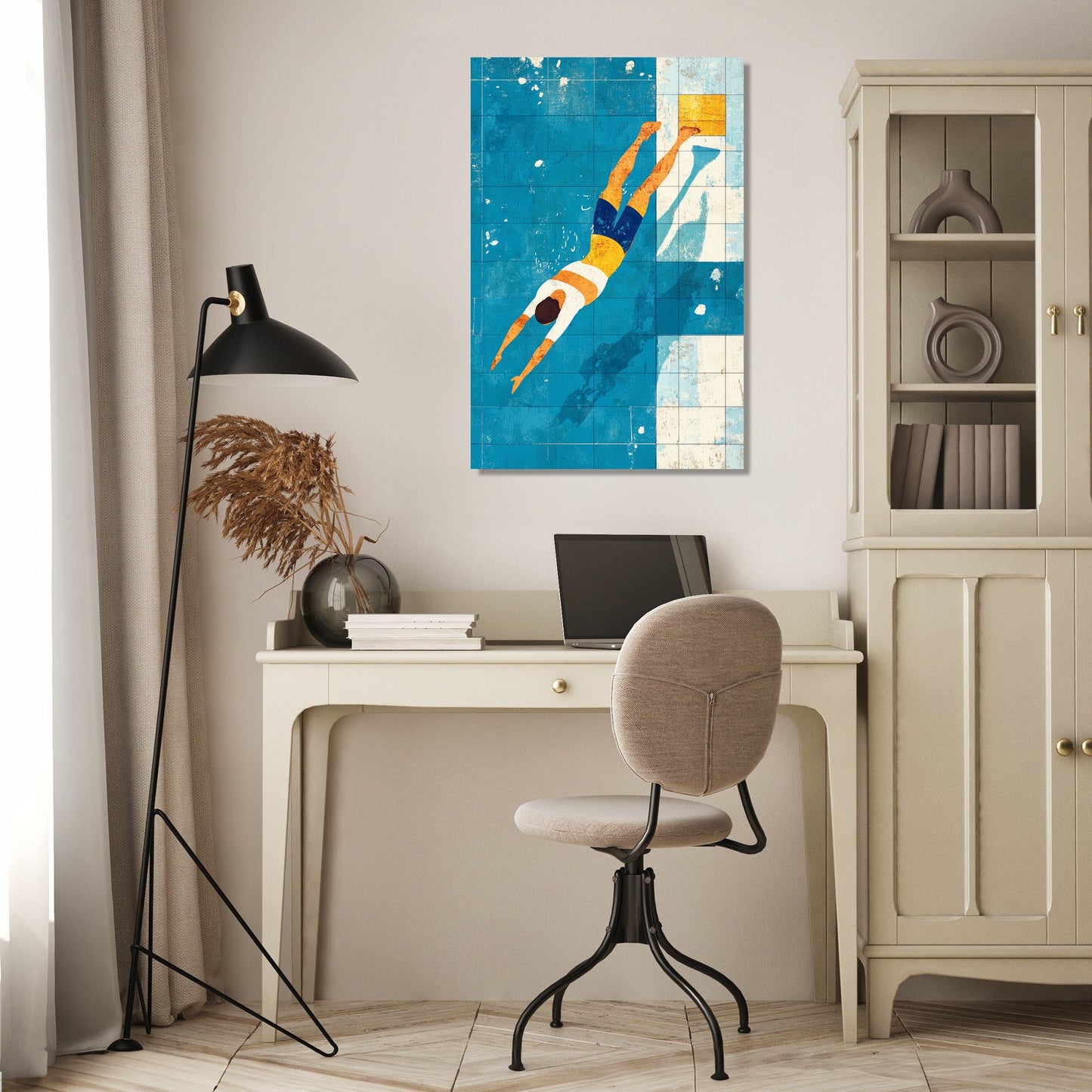 Diver's Descent Canvas
