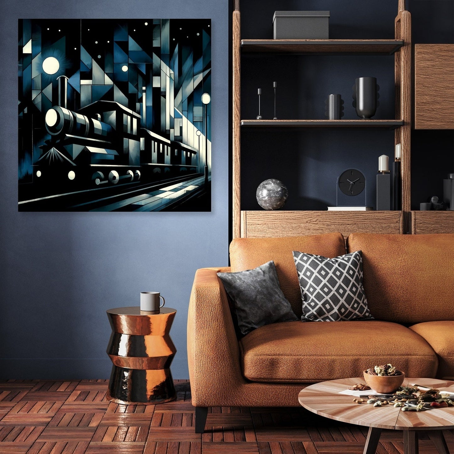 Cubist Night Express Canvas