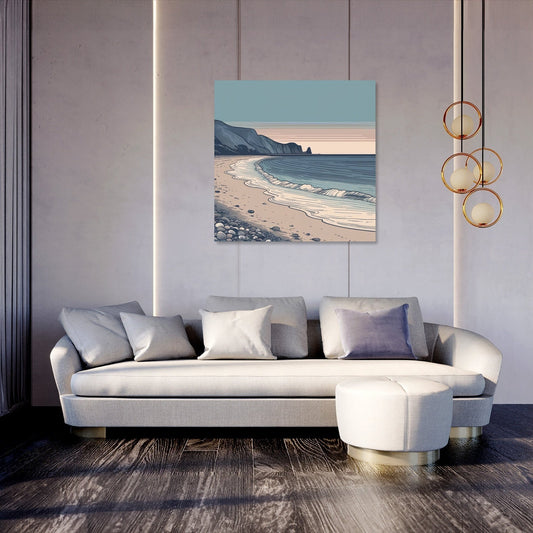 Dusk Coastline Canvas
