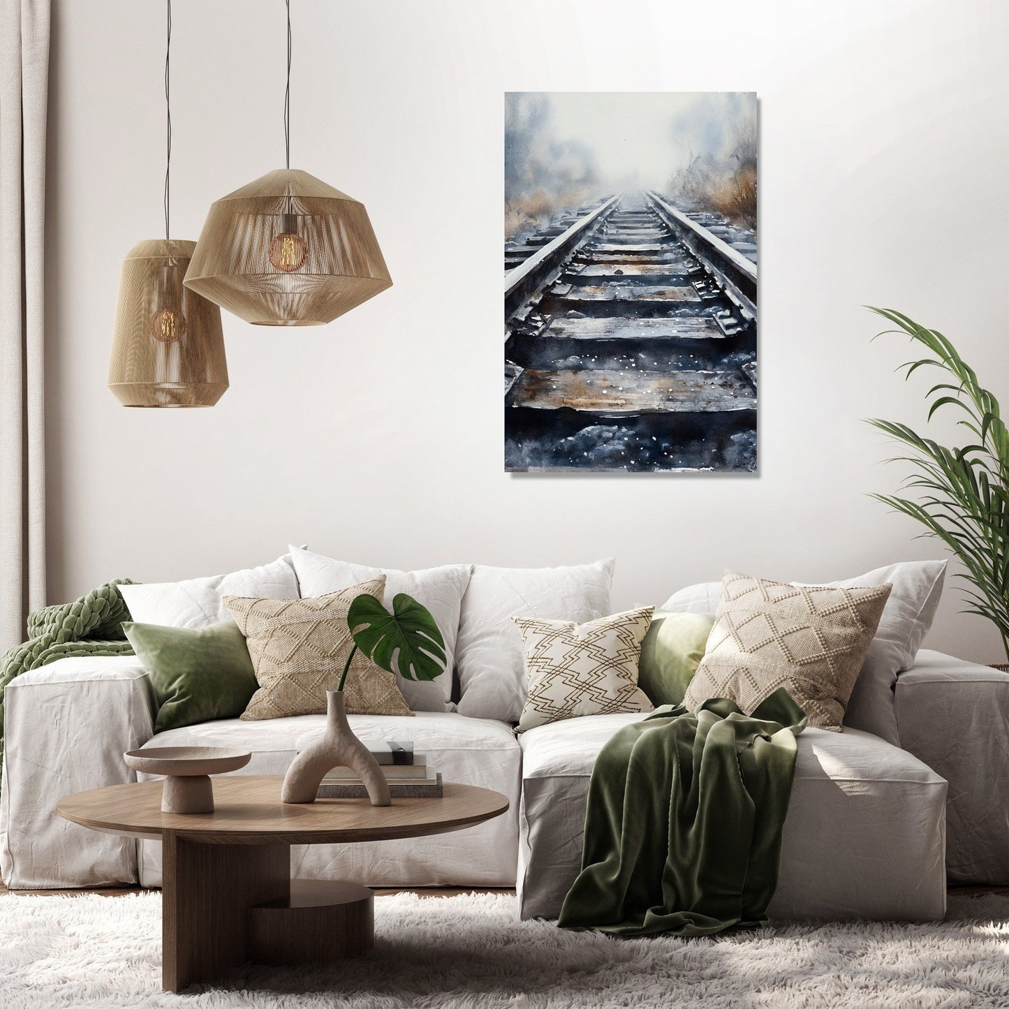 Misty Rails Canvas