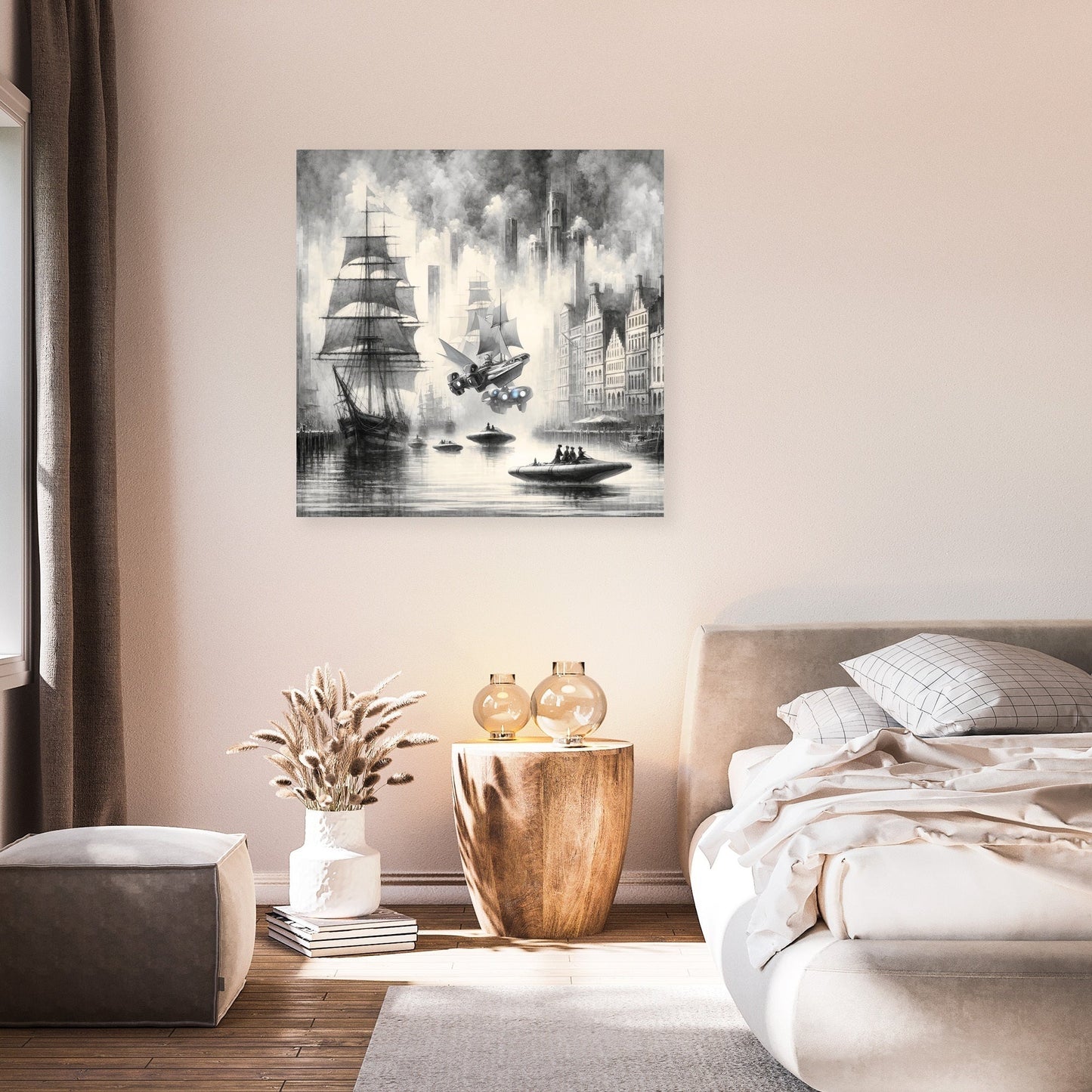 Timeless Harbor Echoes Canvas