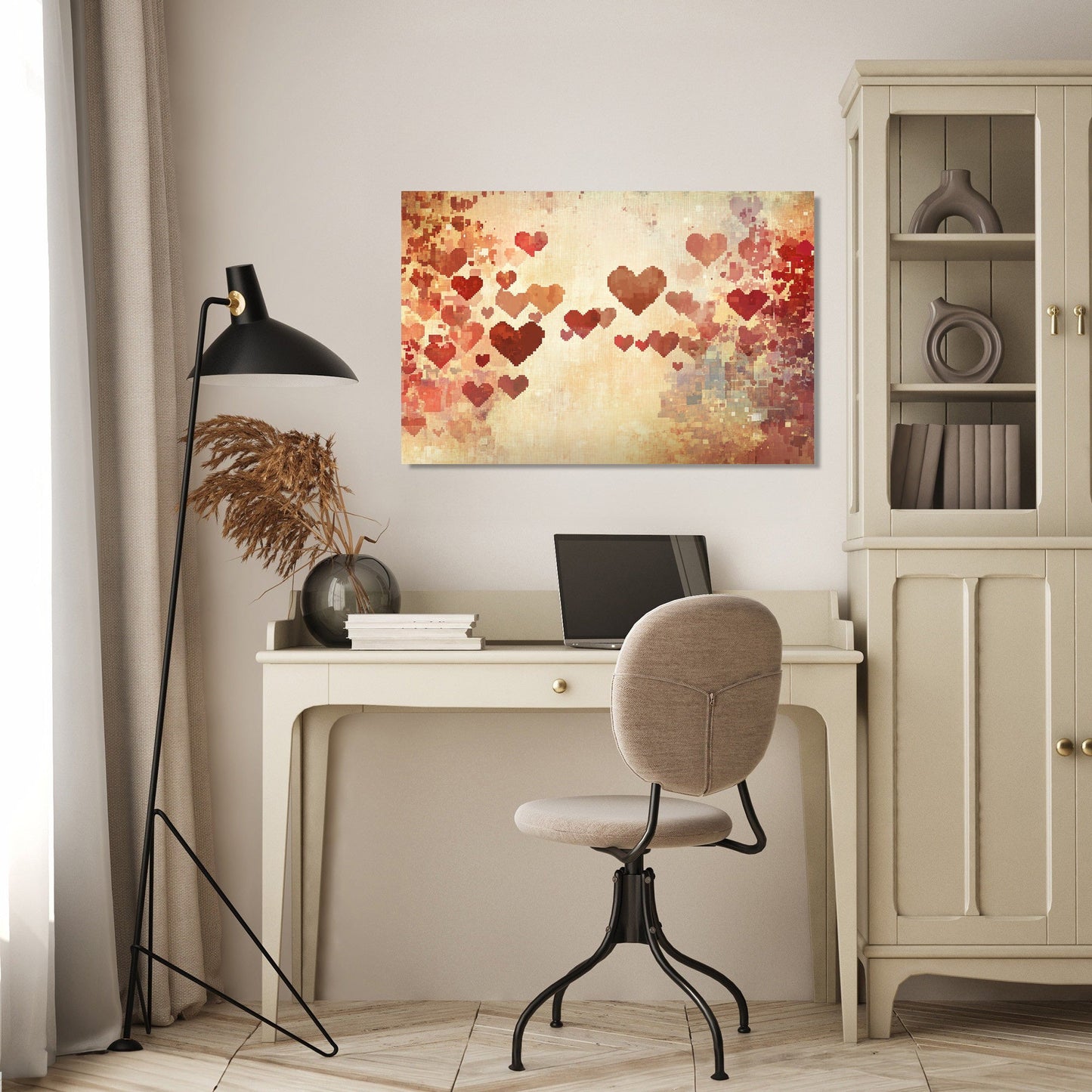 Pixel Heartbeat Canvas