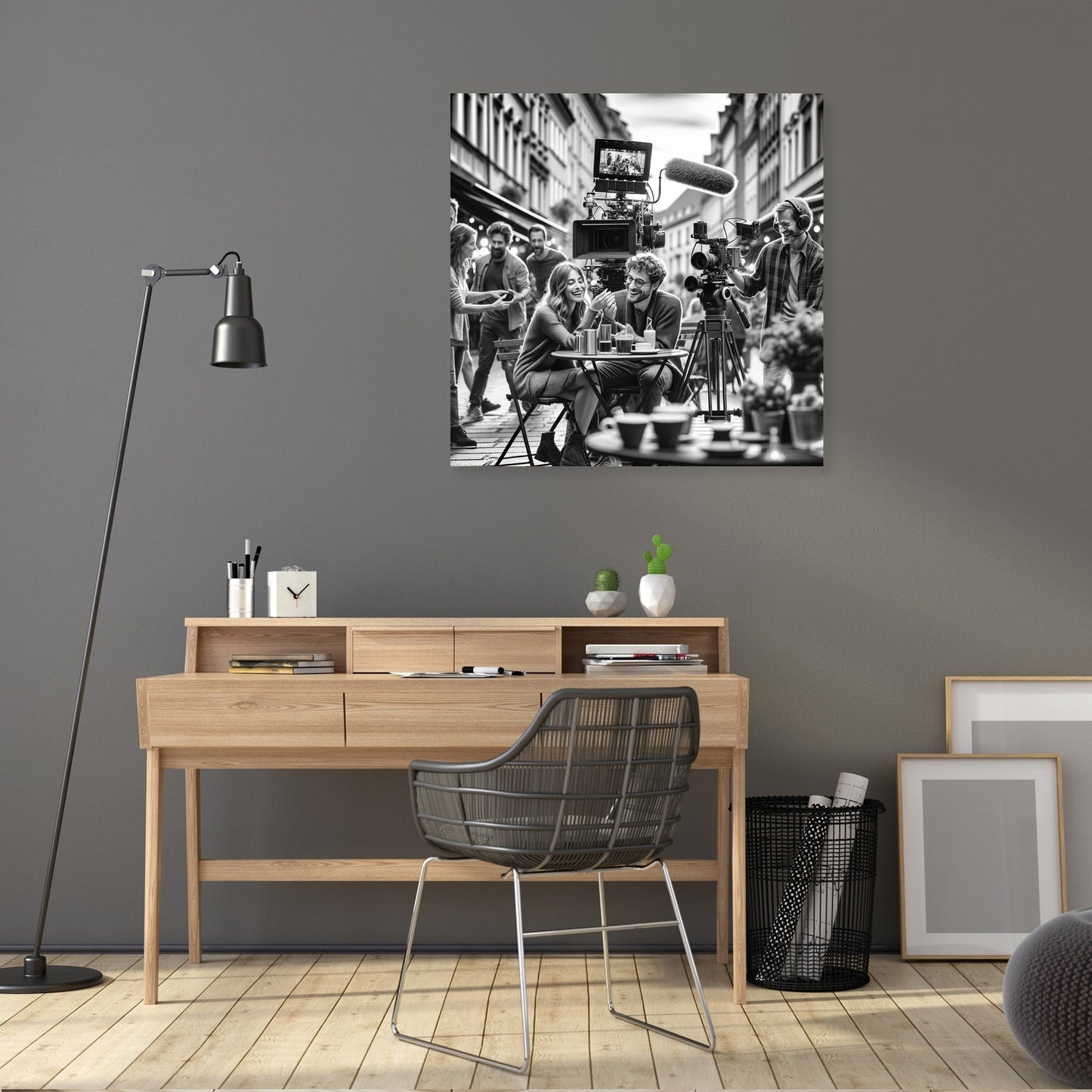 City Romance Scene Canvas