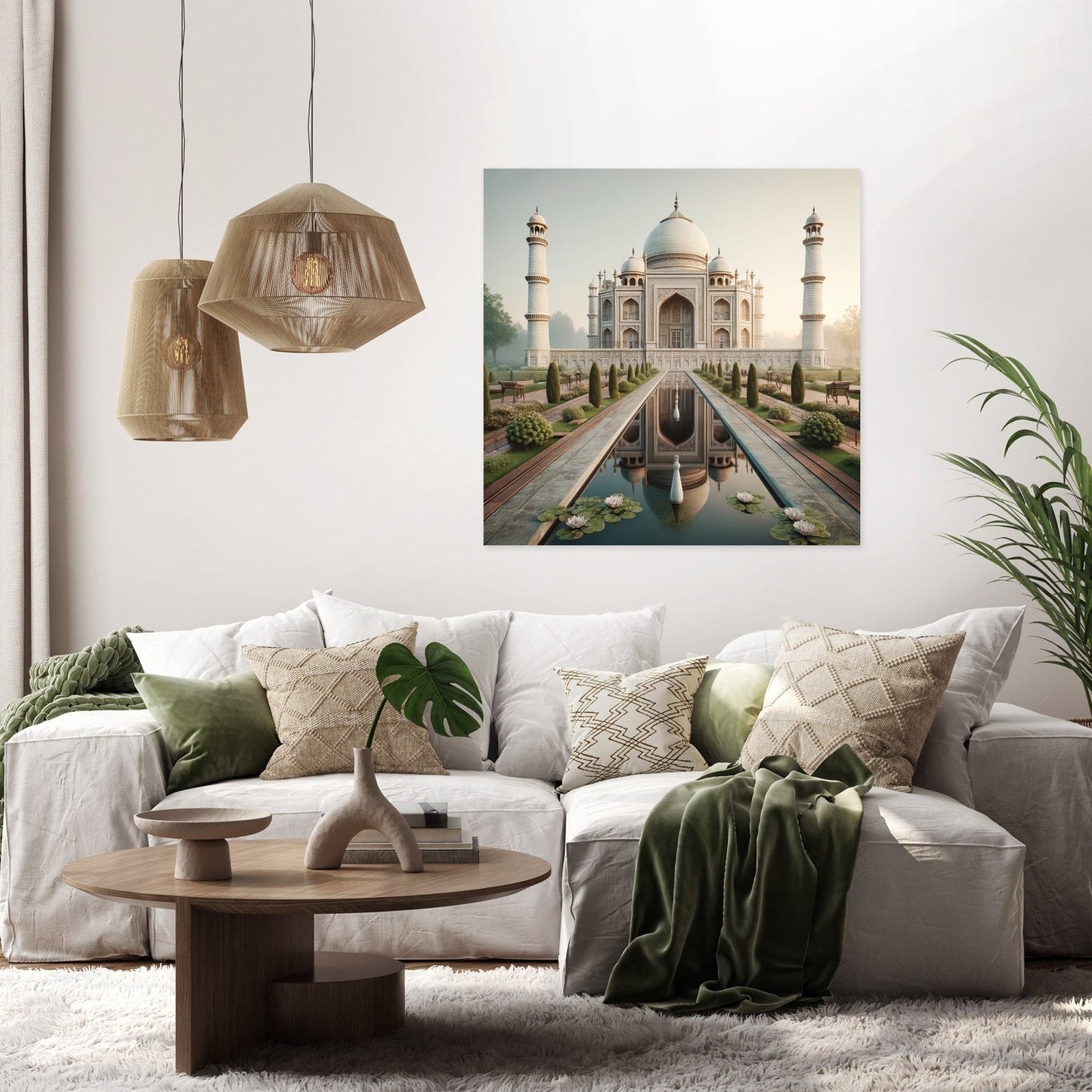 Dawn at Taj Canvas