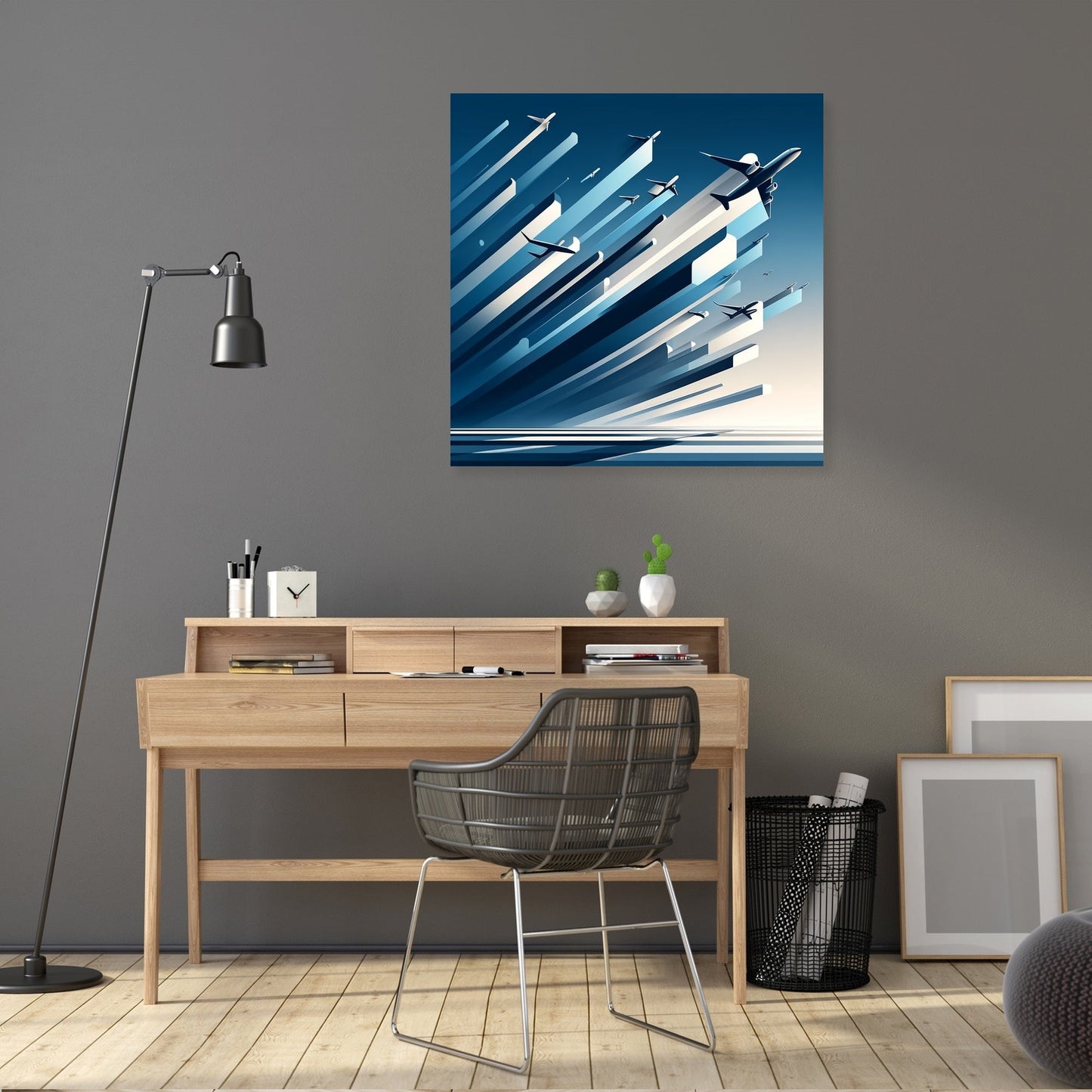 Ascension in Blue Canvas