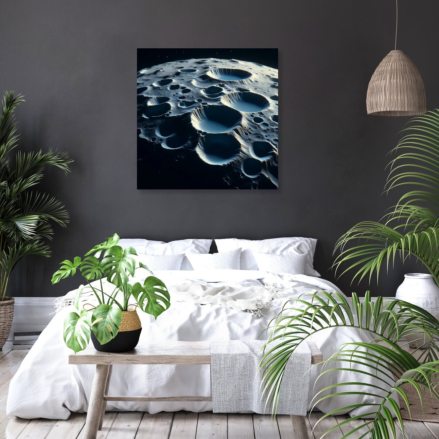 Mercury's Hollows Mystery Canvas
