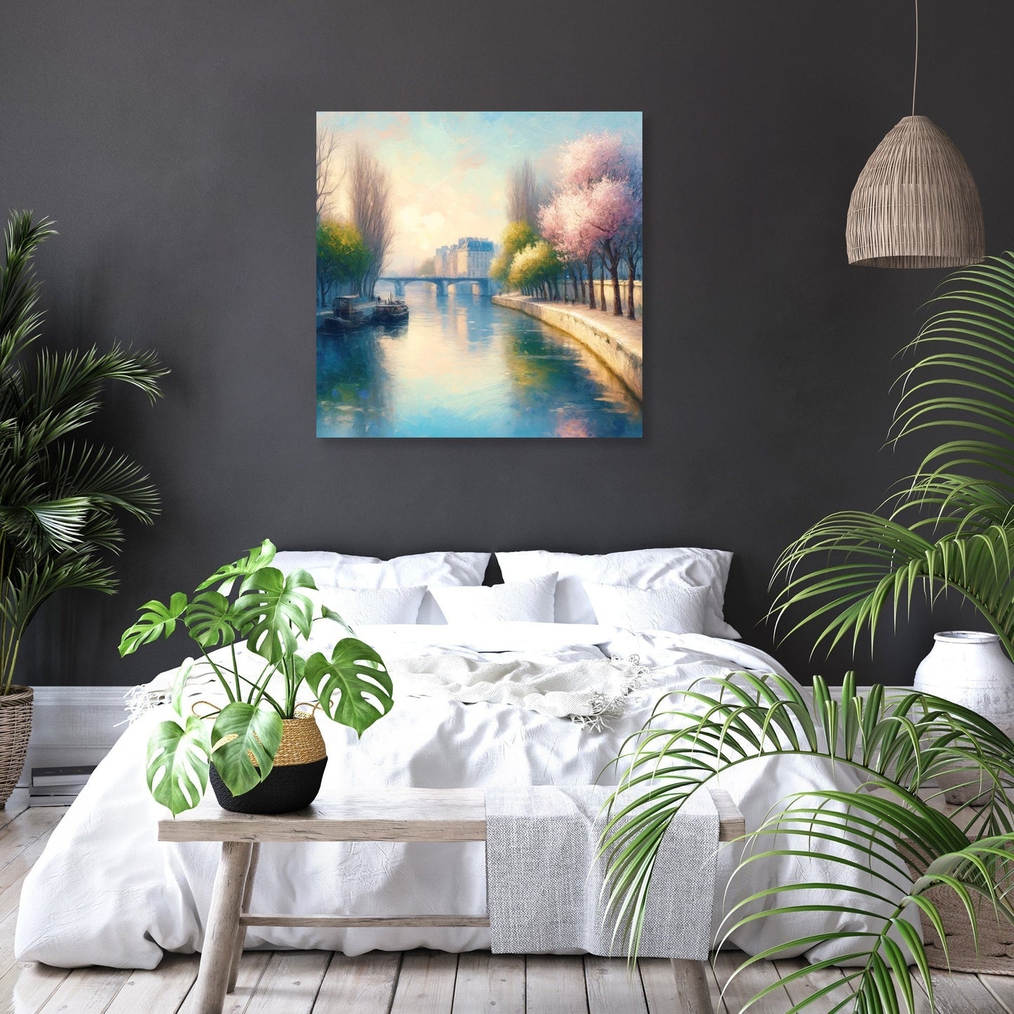 Eternal Elegance of Paris Seine Canvas