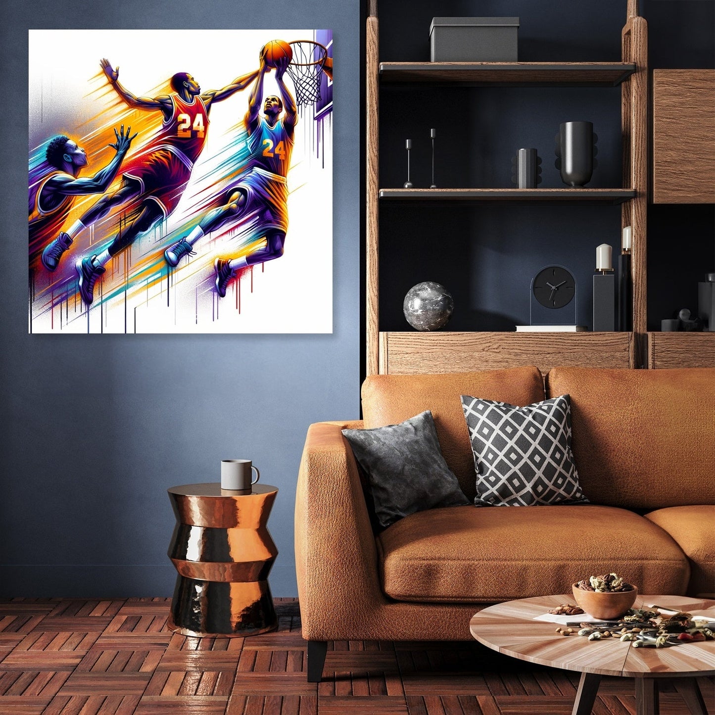 Courtside Clash Canvas