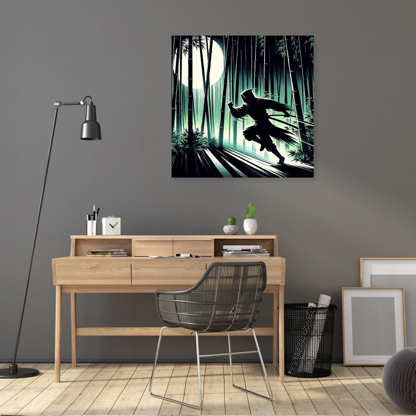 Ninja Moonlight Canvas