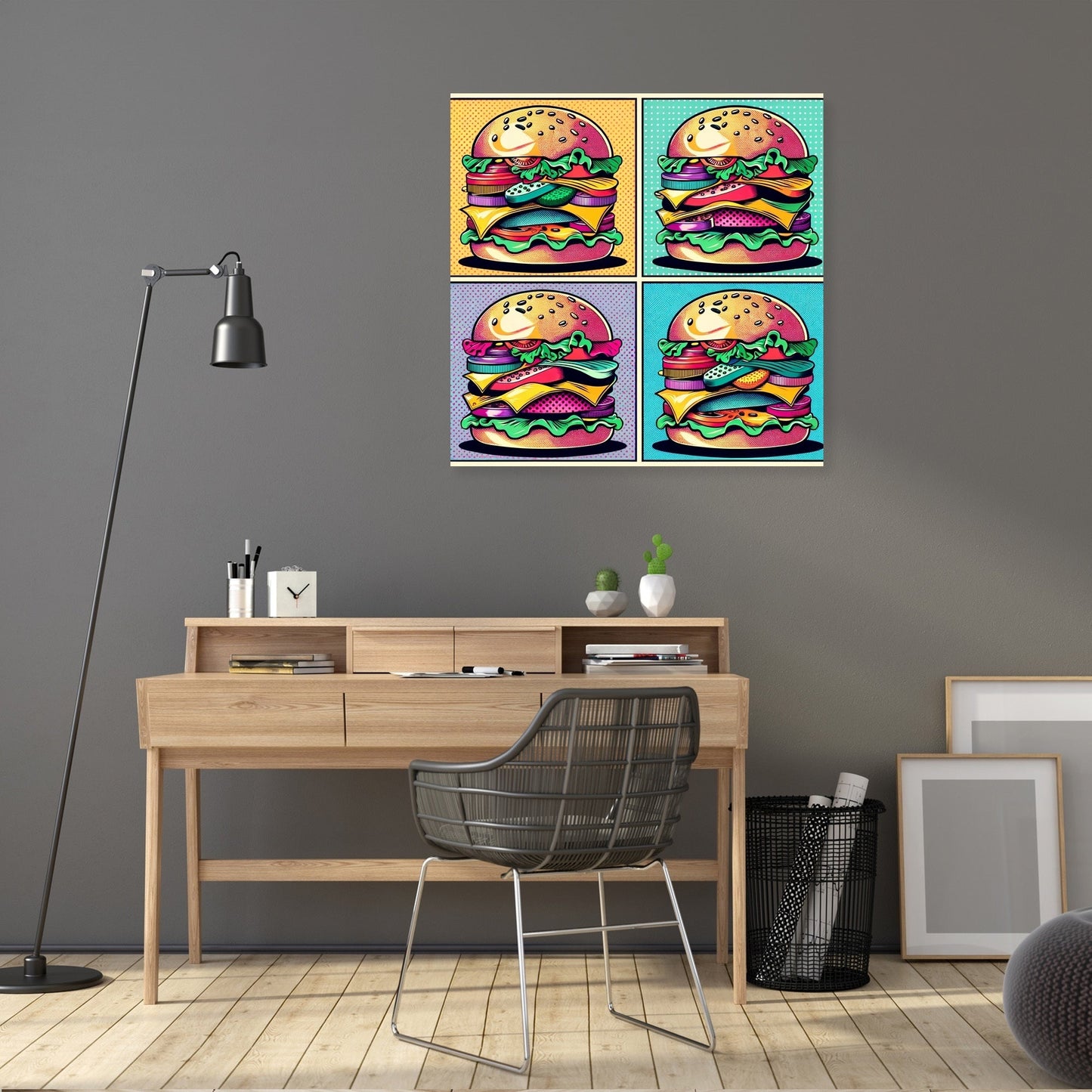 Burger Pop Canvas