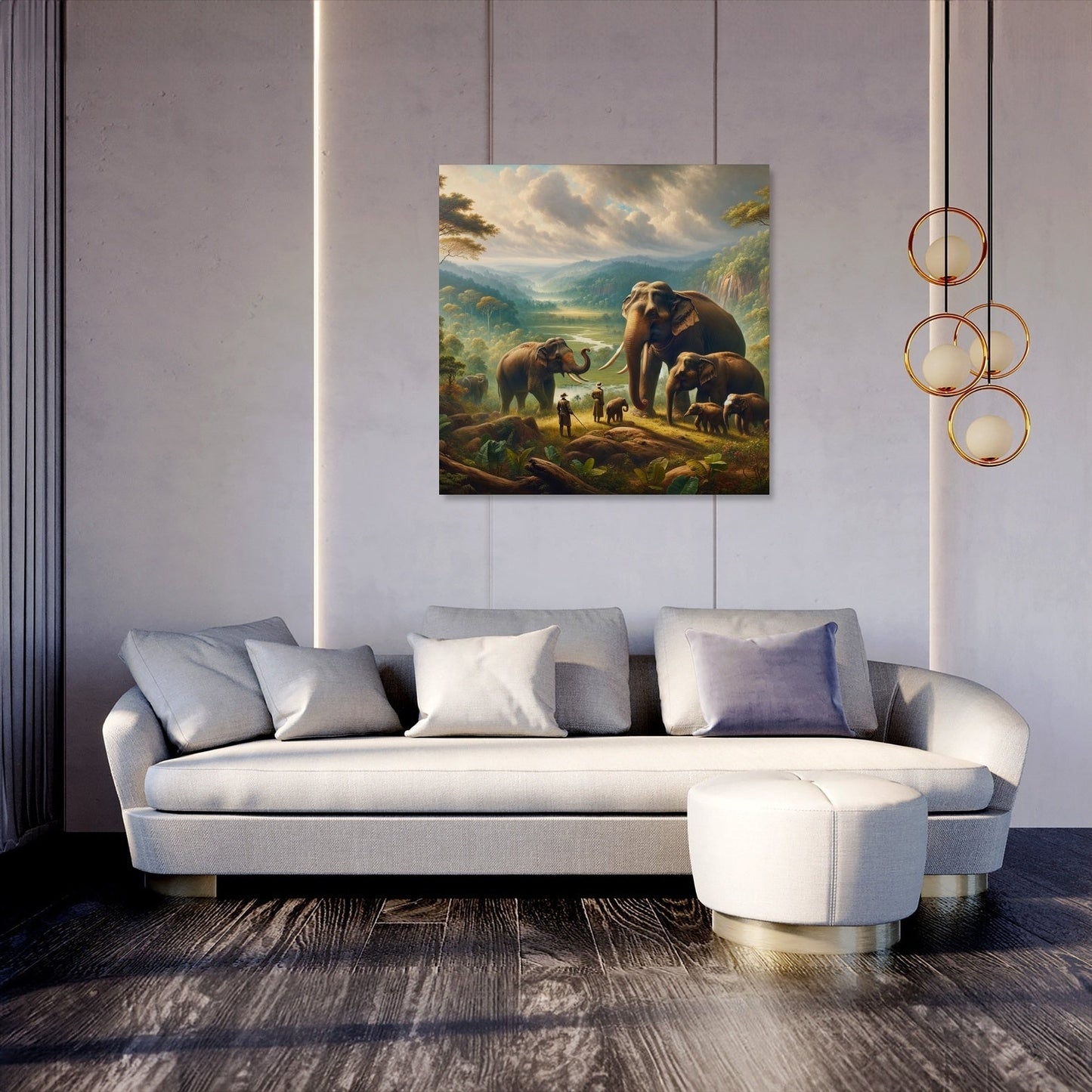 Elephant Majesty in Yala Canvas