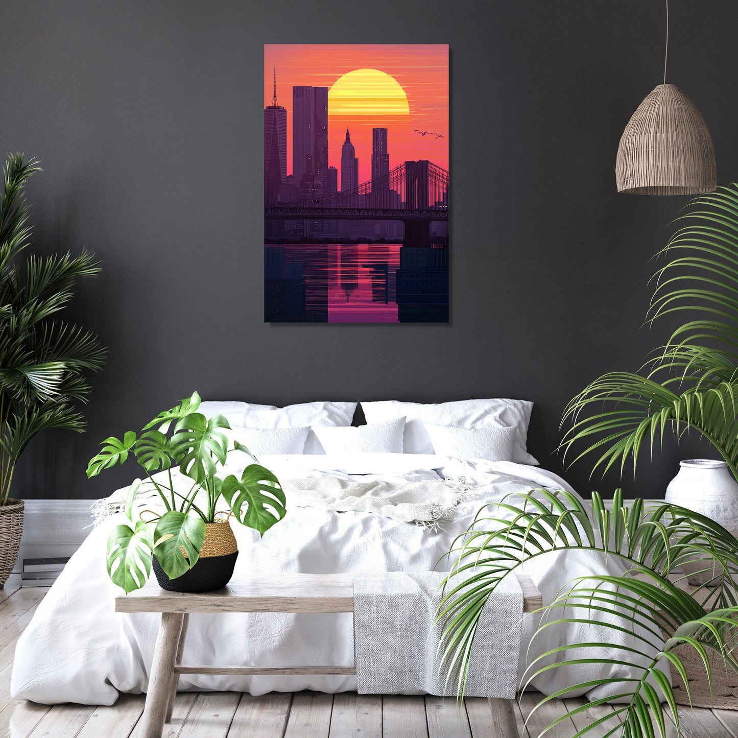 Sunset Cityscape Canvas