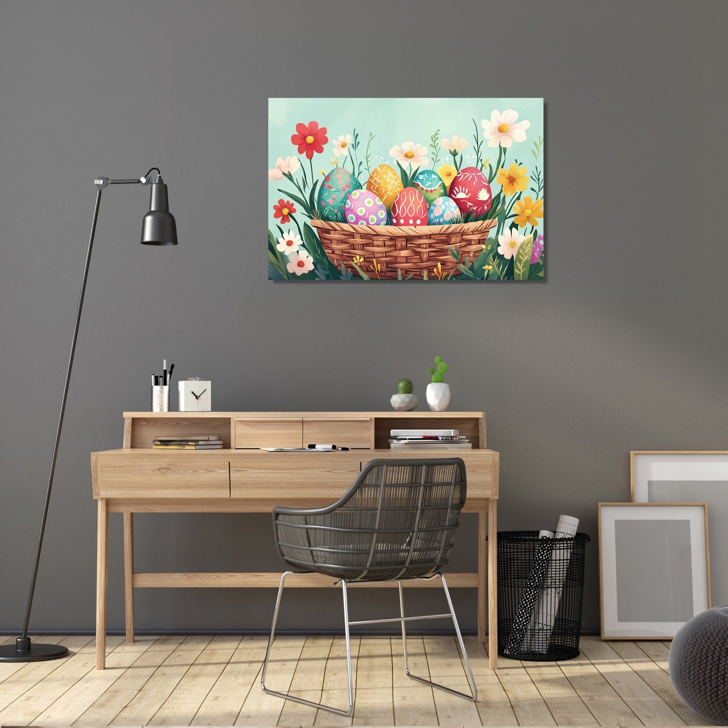 Easter Basket Blooms Canvas