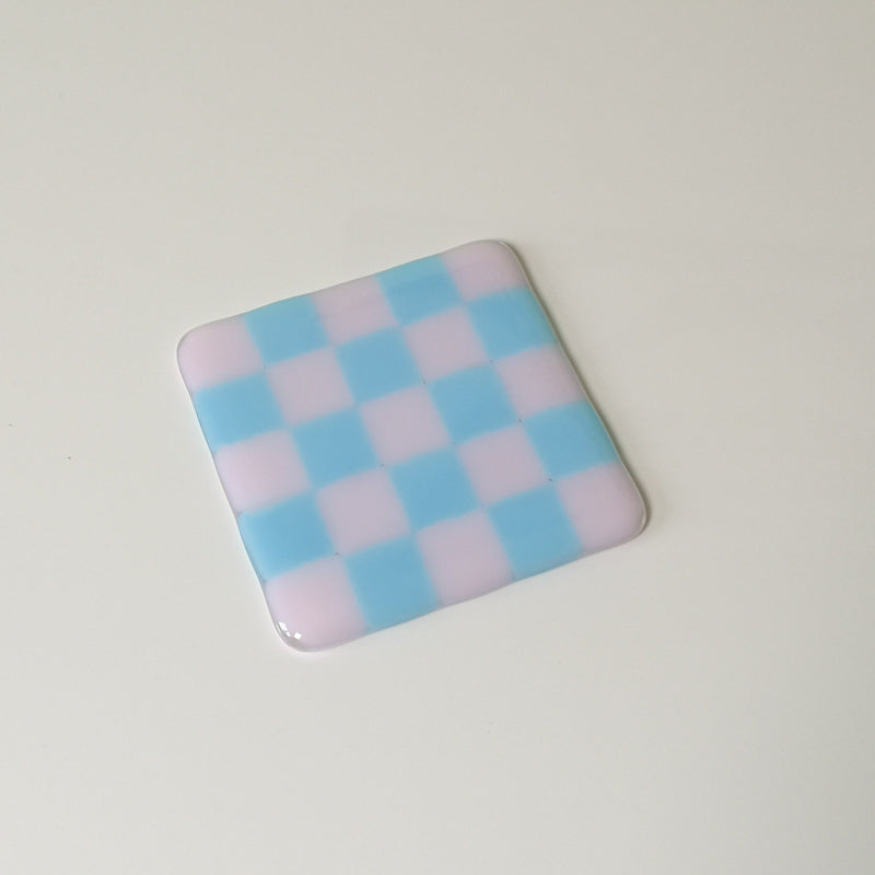 10cm Chequered Dual Coloured Coaster - Bullseye Collection