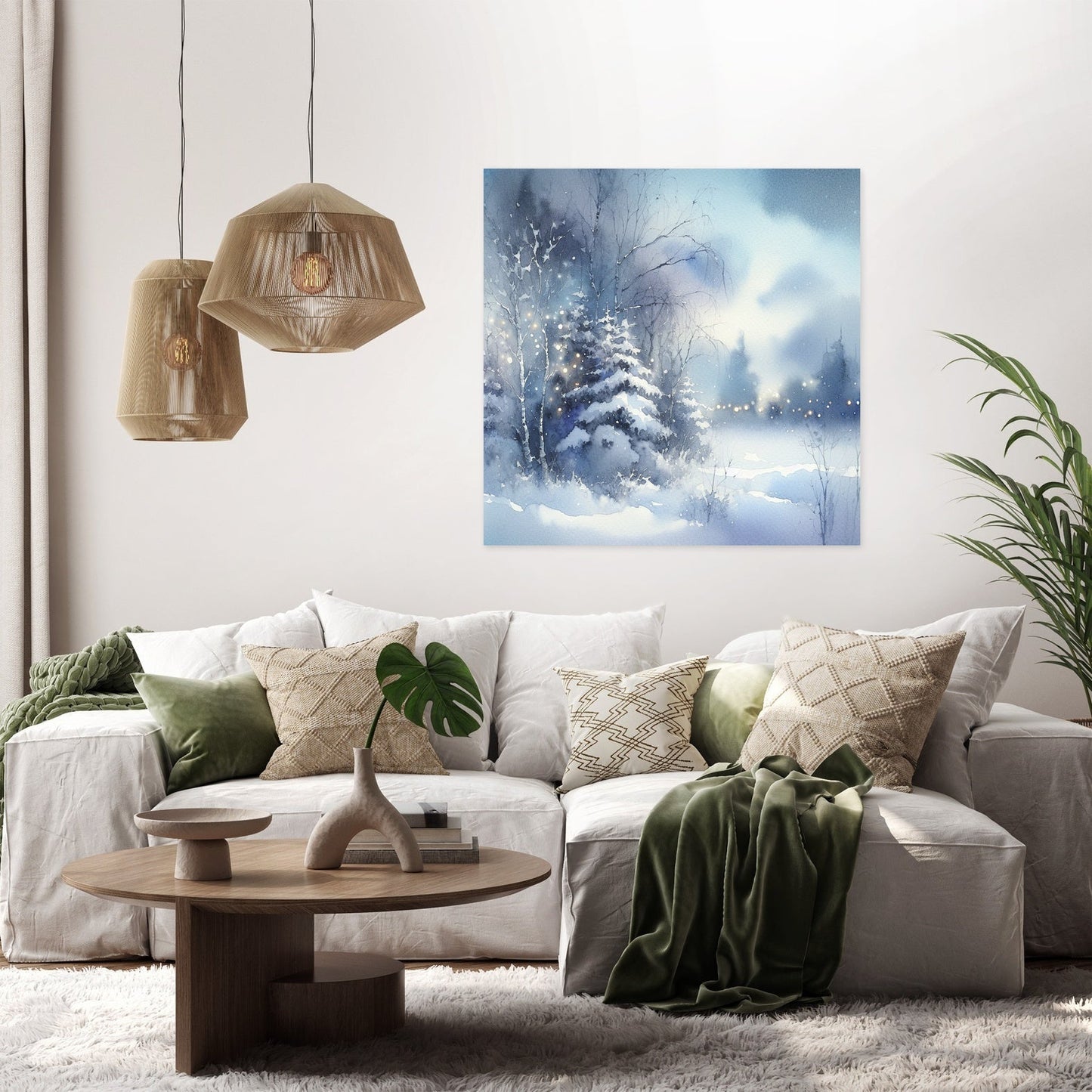 Winter's Melancholy Solitude Canvas