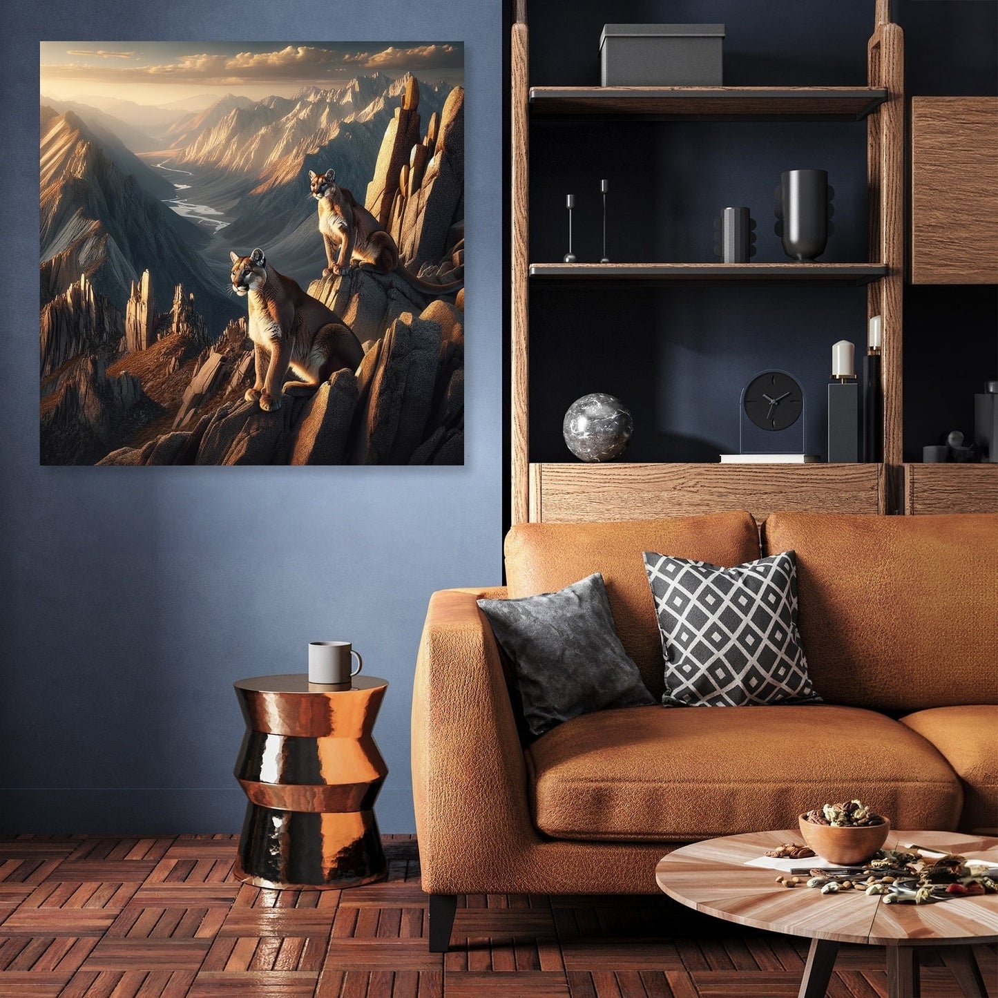 Mountain Lions Canvas