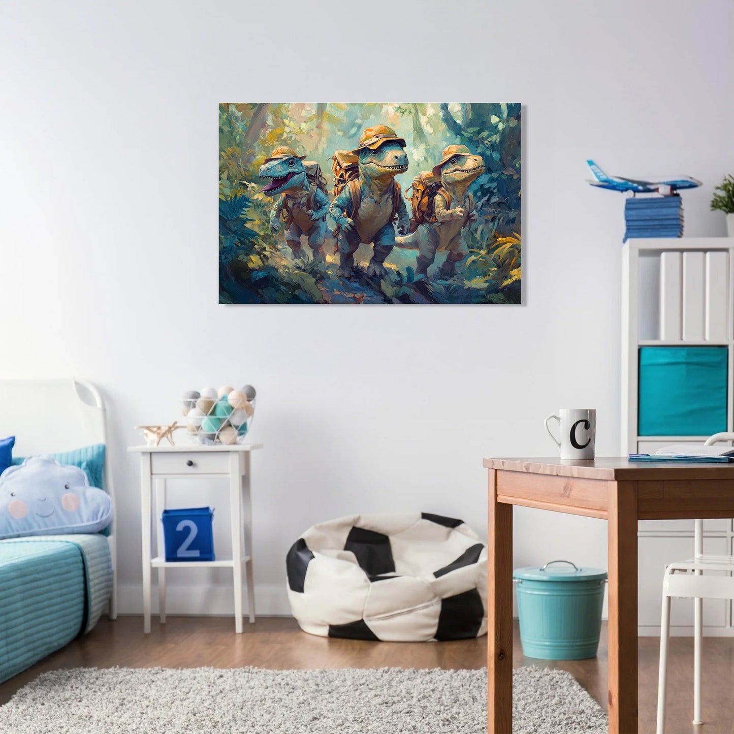 Dino Explorer's Adventure Canvas