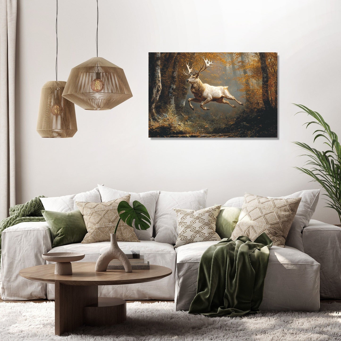 Leaping Stag Harmony Canvas