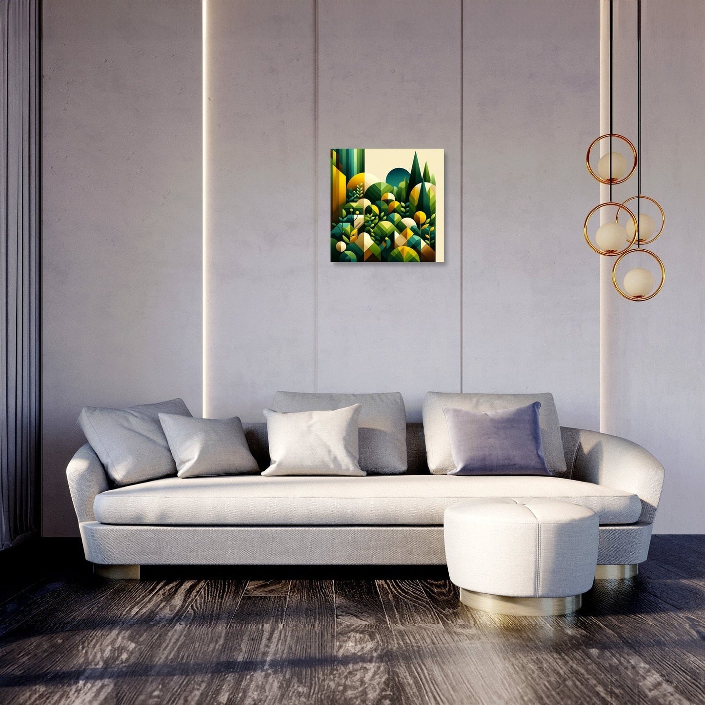 Geometric Garden Canvas