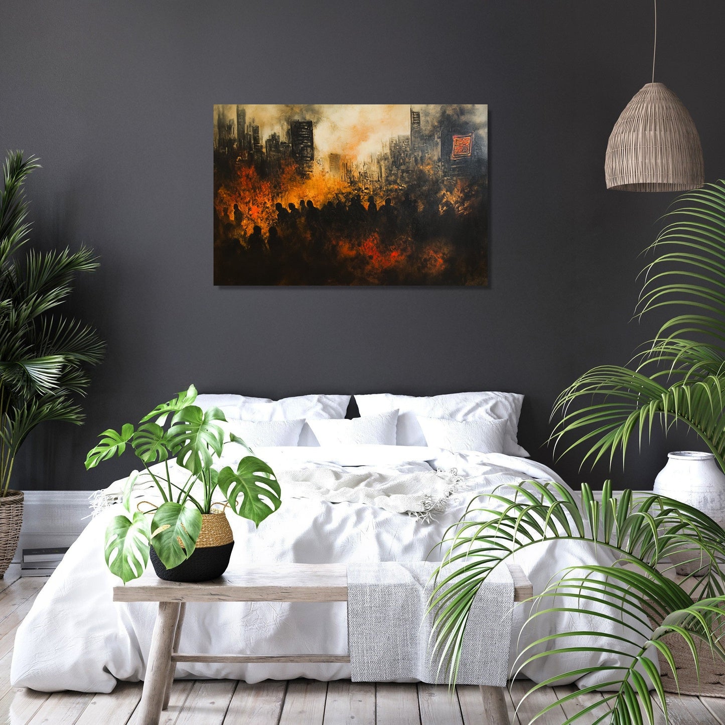 Toxic Air Metropolis Canvas