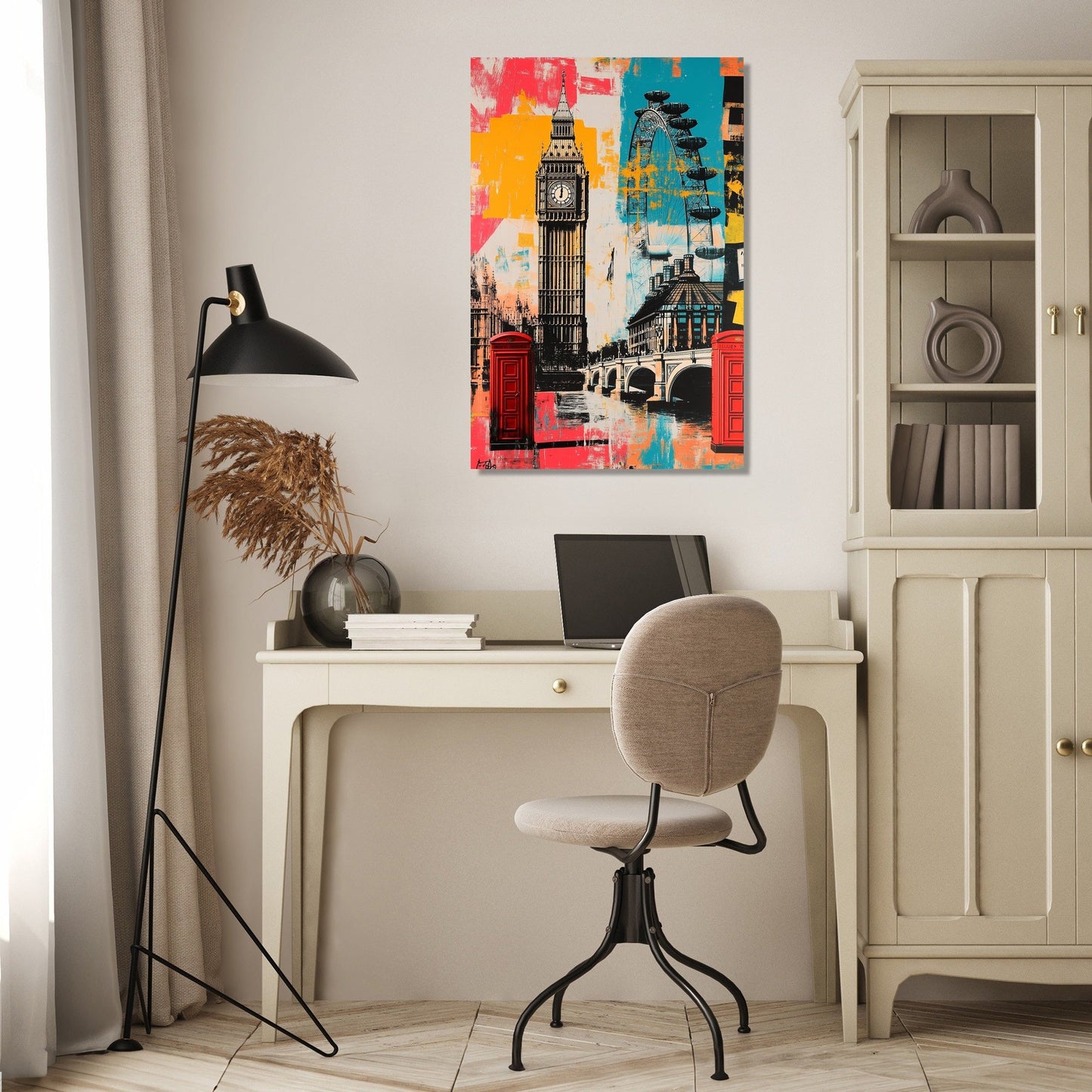 London Icons Burst Canvas
