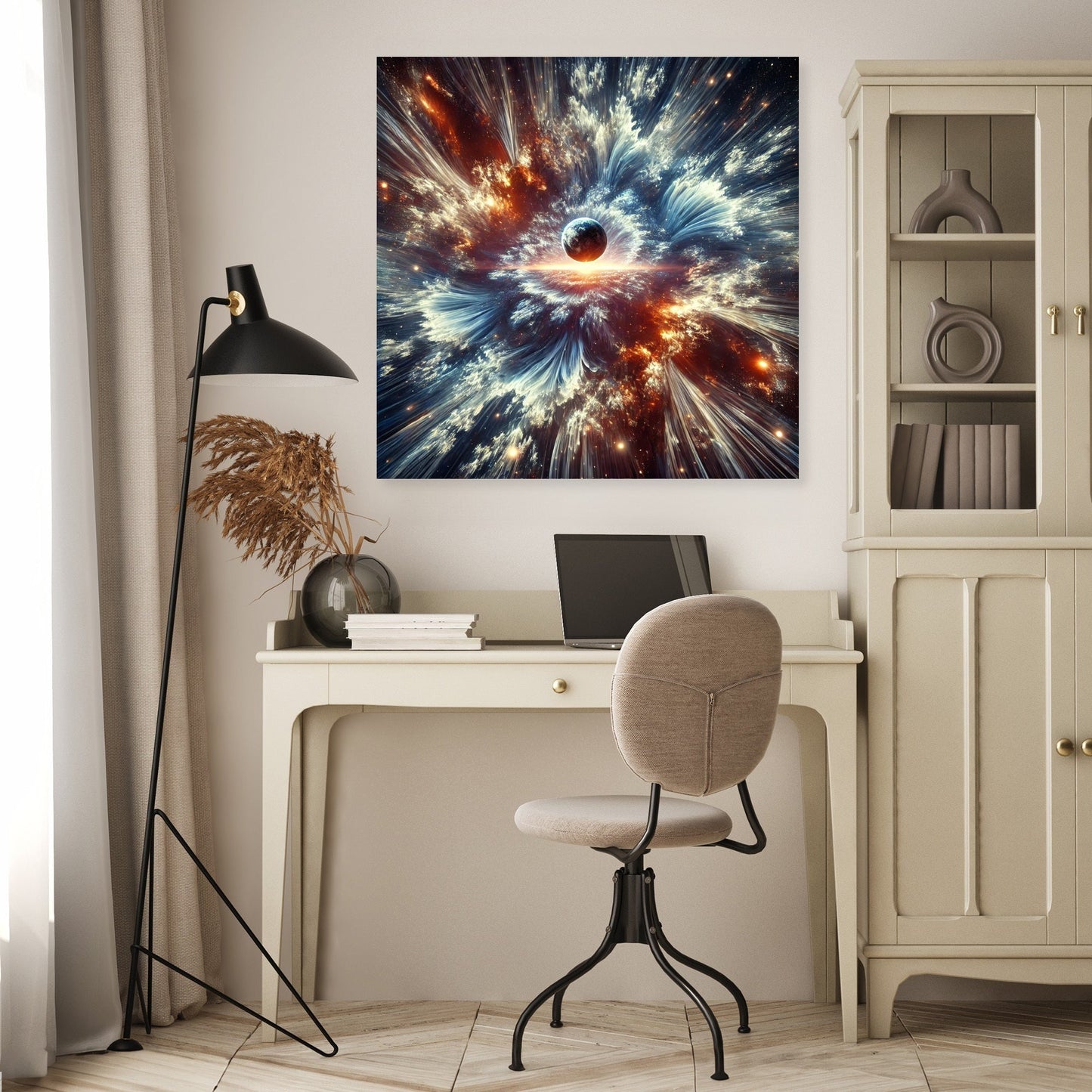 Fractal Vortex Cosmos Canvas