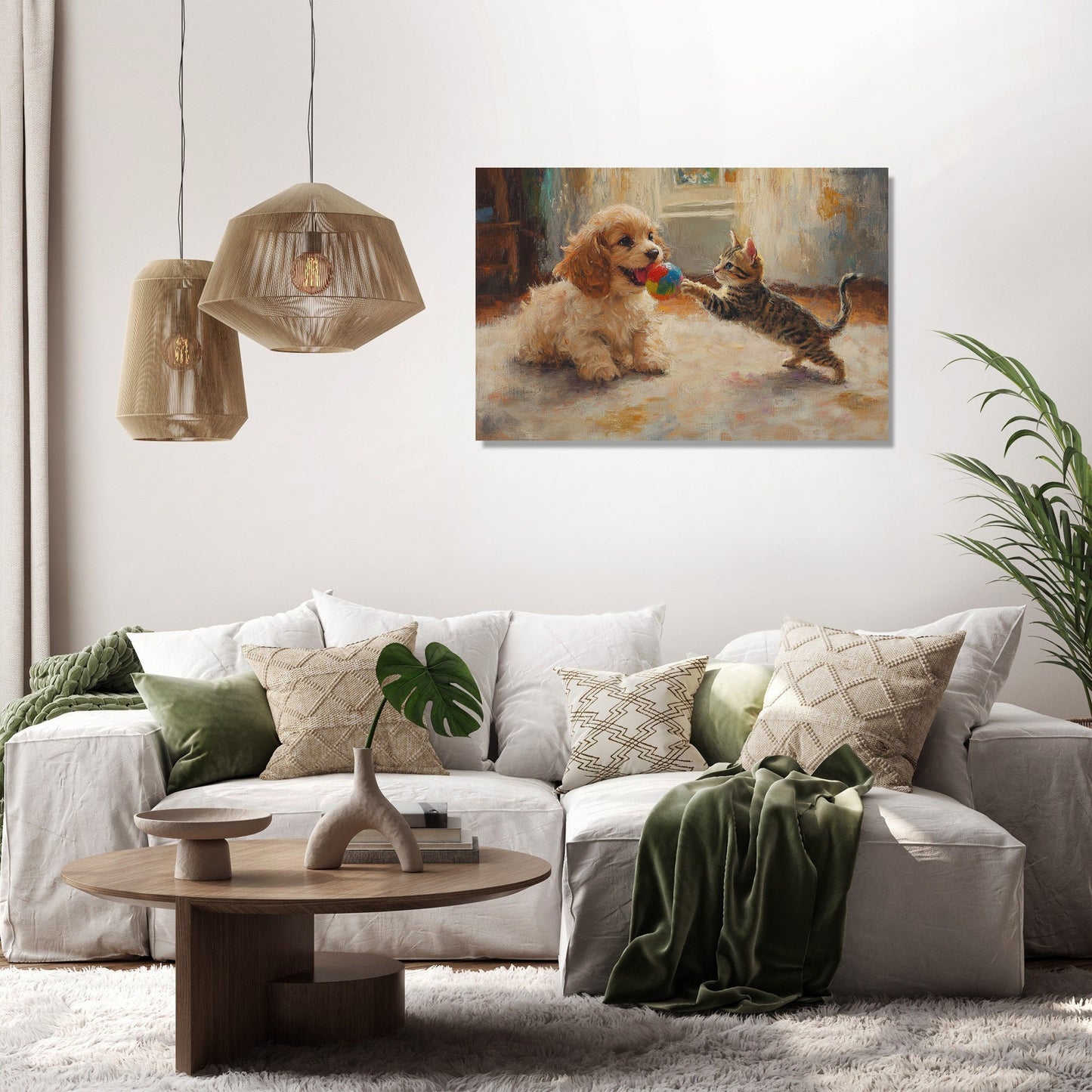 Pet Playful Moments Canvas
