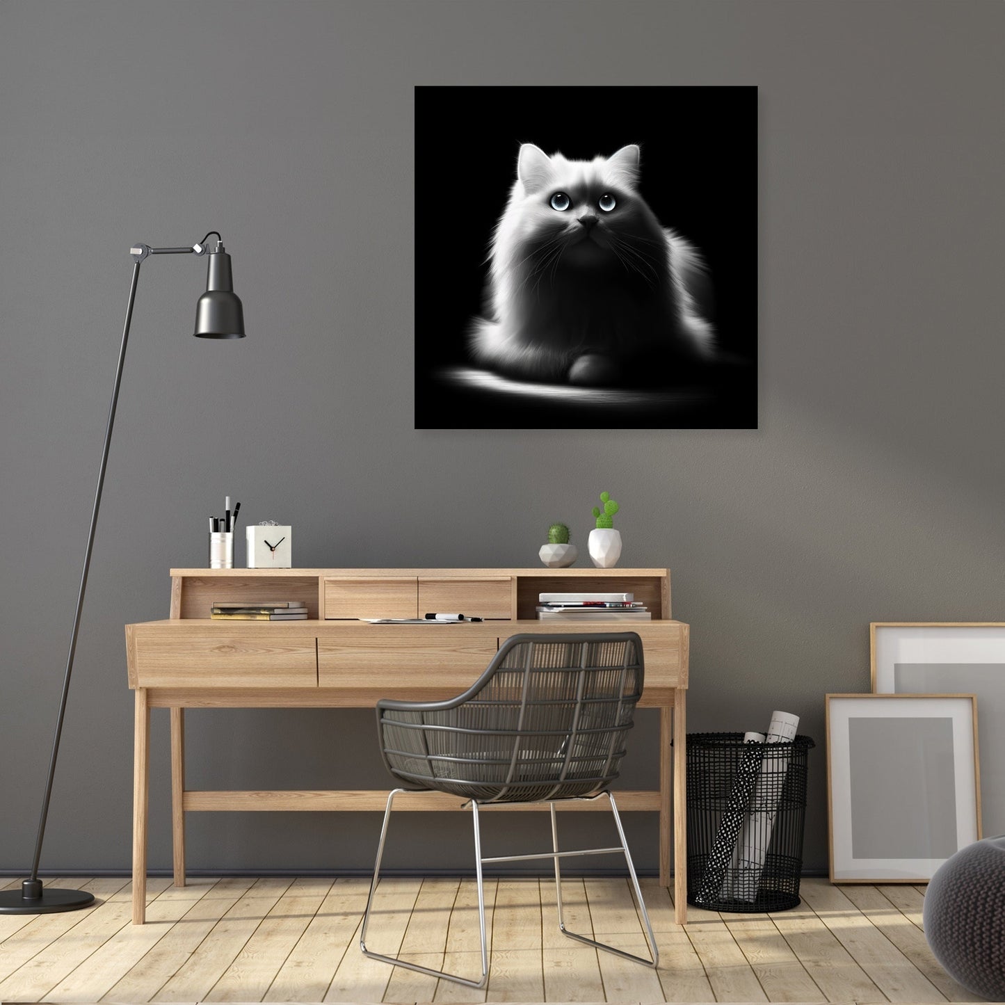 Luminous Whiskers Canvas