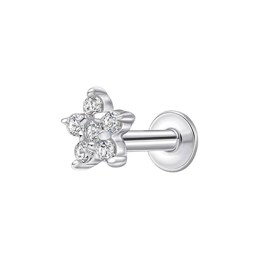 Beginnings Flower Labret Stud Earring