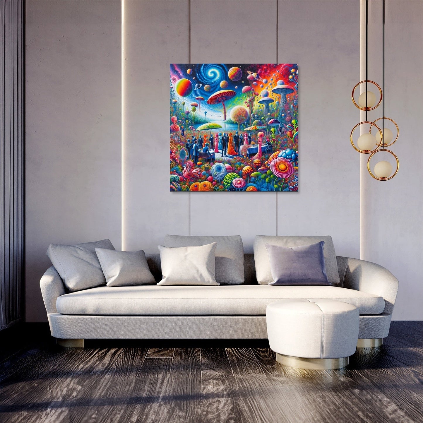 Galactic Garden Gala Canvas