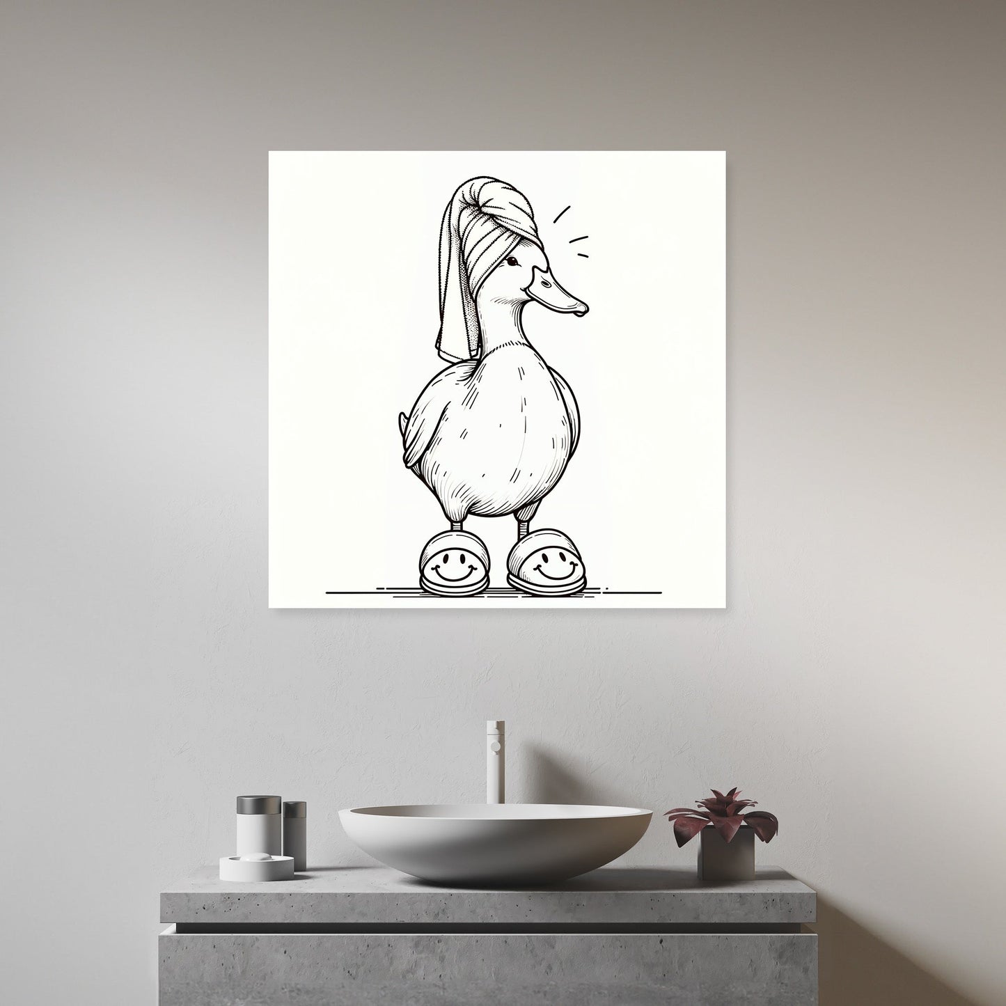 Duck's Spa Day Canvas