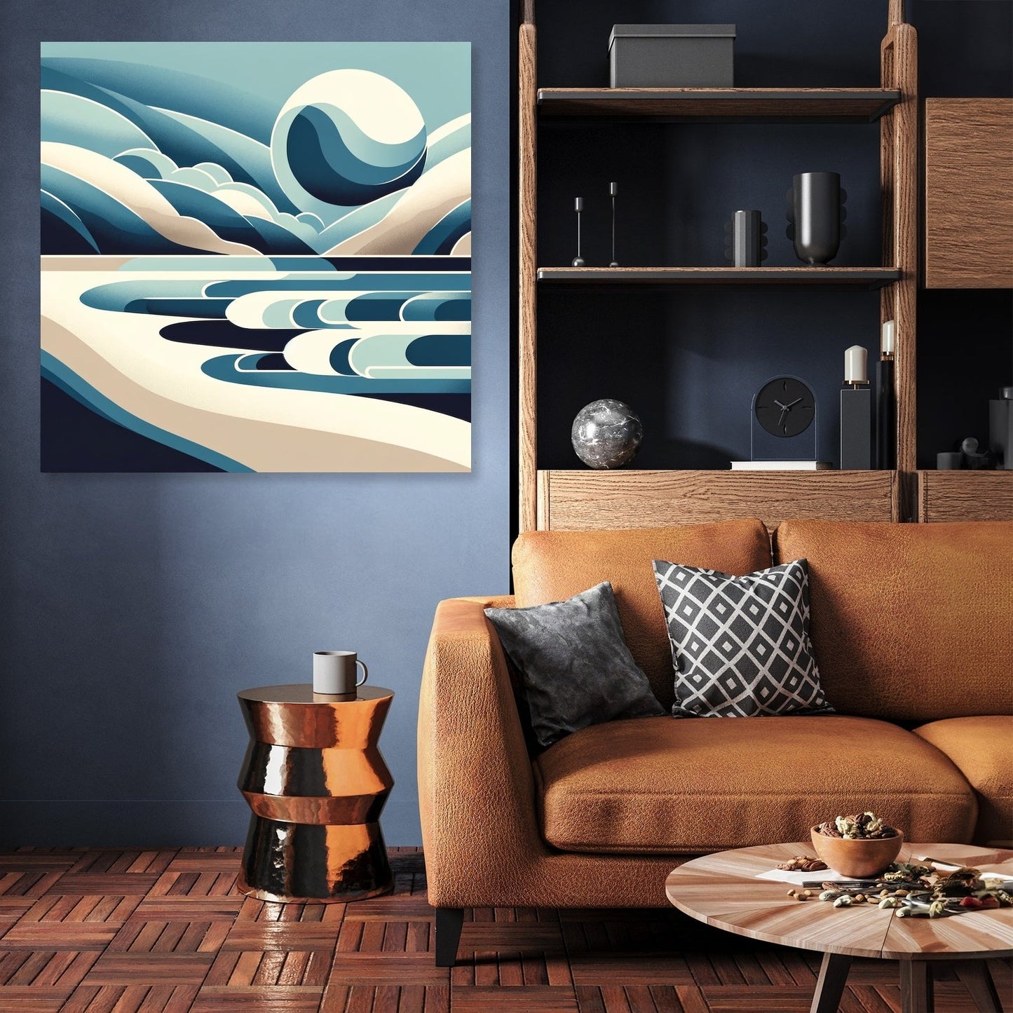 Modernist Shores Canvas