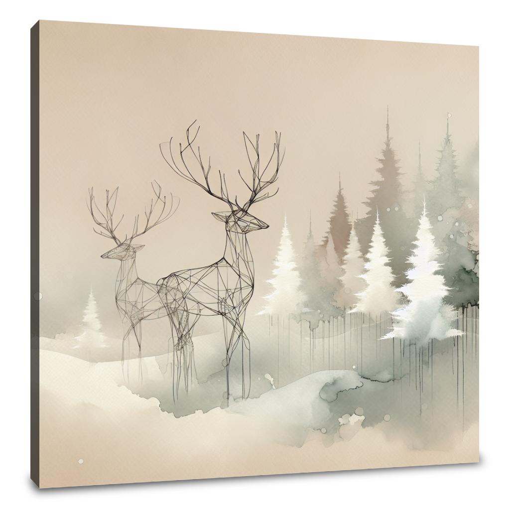 Melancholic Winter Reverie Canvas