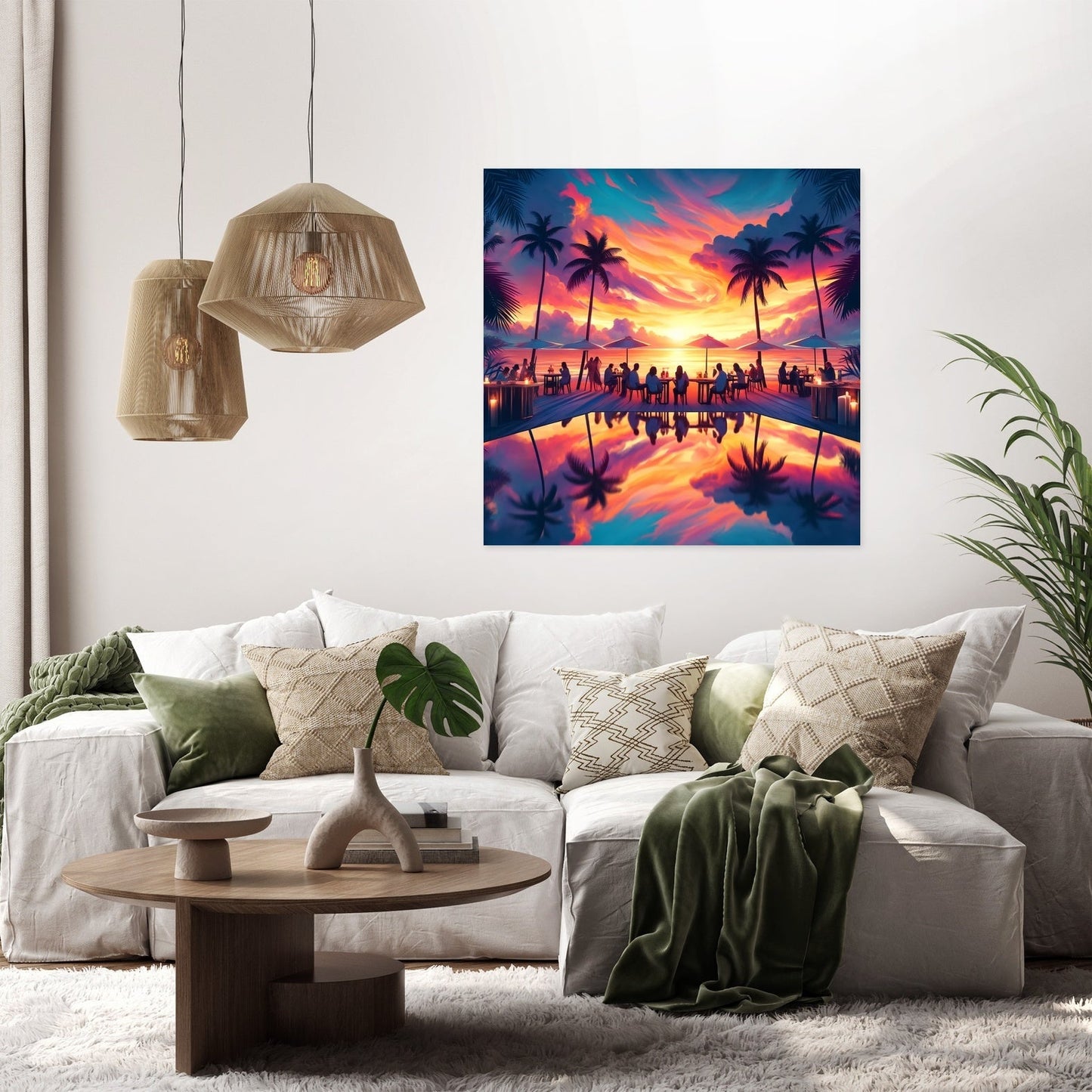 Summer Beach Bar Bliss Canvas