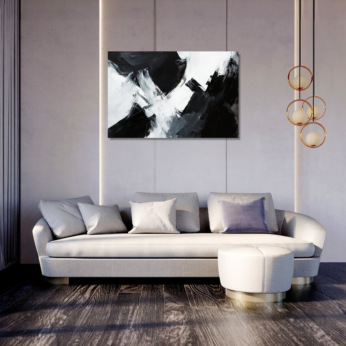 Angular Elegance Canvas