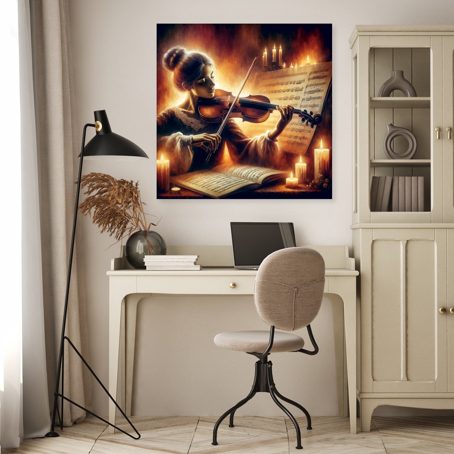Soulful Violinist Canvas